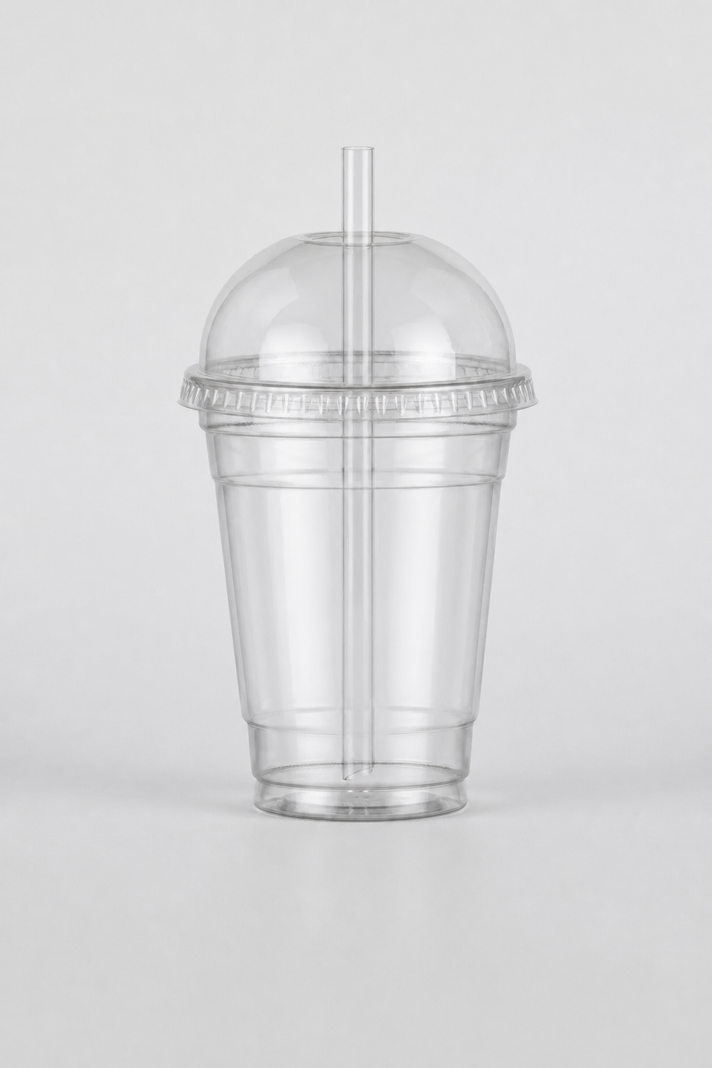 14 OZ (400 CC) PET Bardak + Bombe Deli̇kli̇ Kapak + Karma Renk Pi̇pet 20 Adet / Soğuk İçecek Bardaği