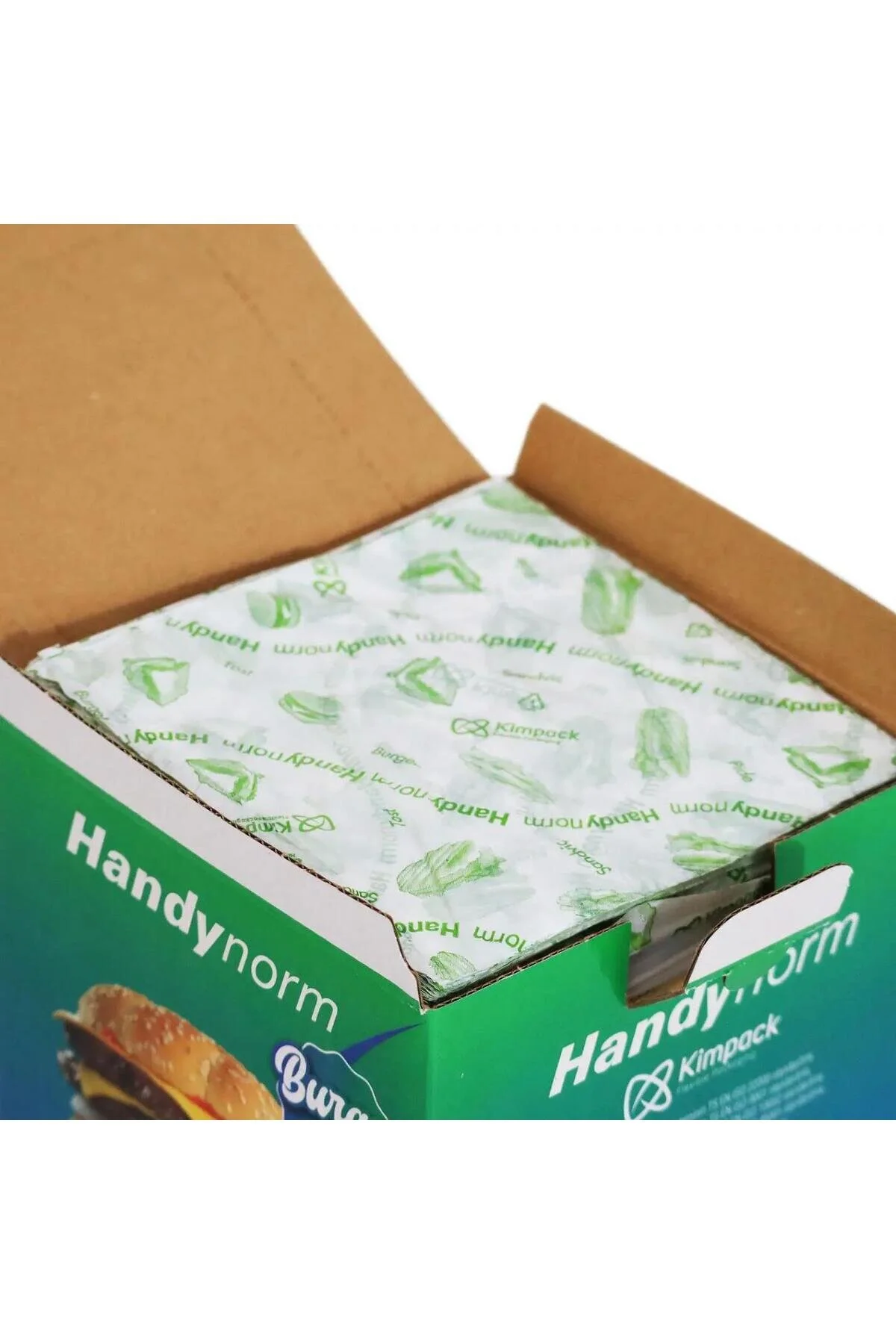 Hamburger Burger Pide Tost Sandviç Kılıfı Poşeti - 12.5x12.5 Cm. - 2000 Adetlik 10 Kutu — Kutu ve Ambalaj Malzemesi (3)