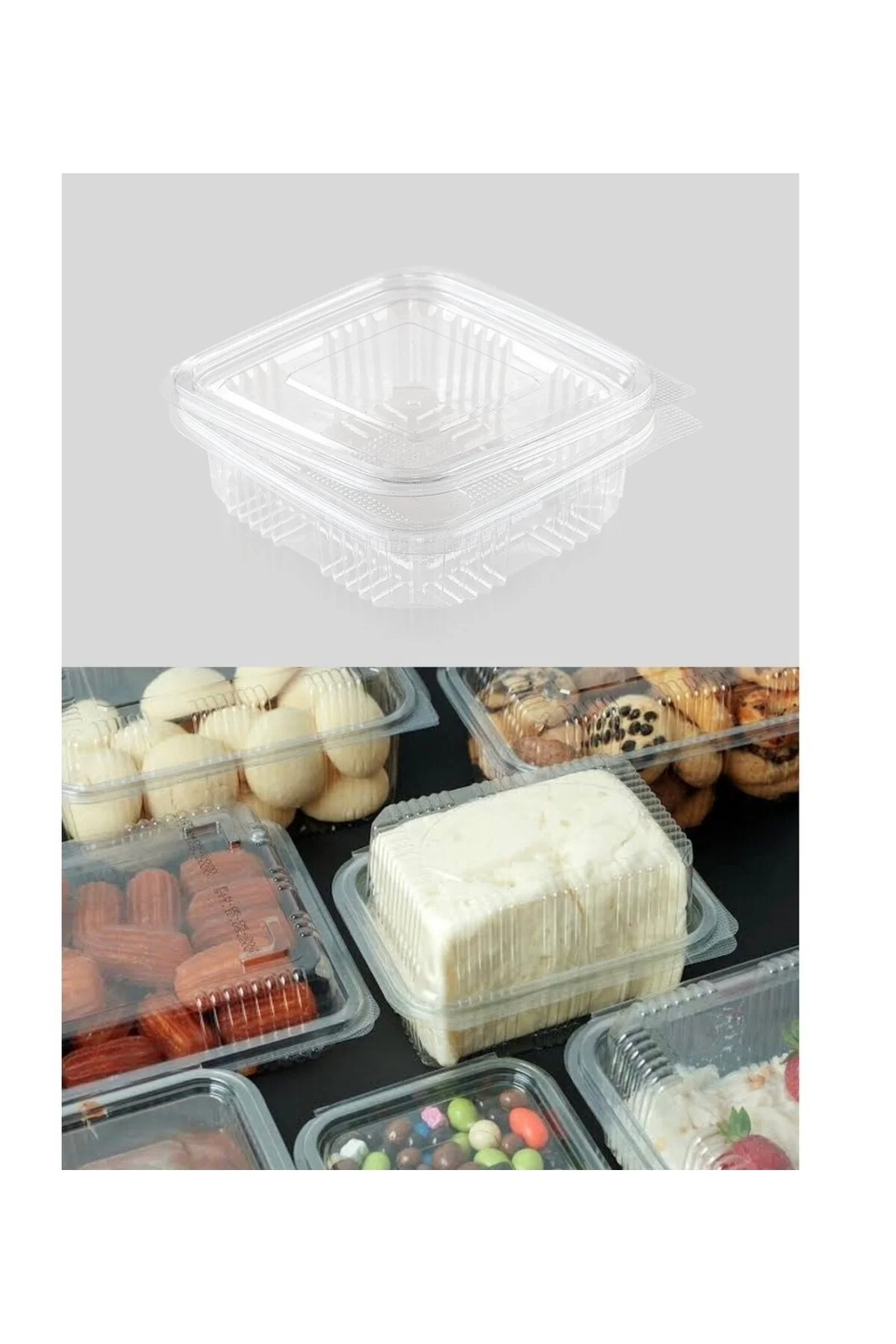 Plastik Kap Kapaklı 150 cc 50 Adet — Saklama Kabı (2)