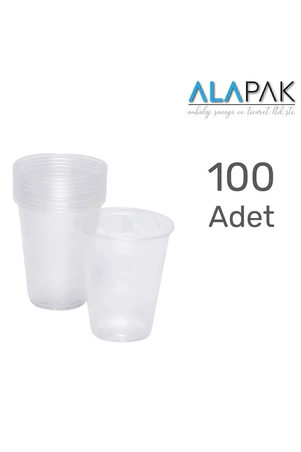 Pet Su Bardağı 100'lü — Plastik Bardak