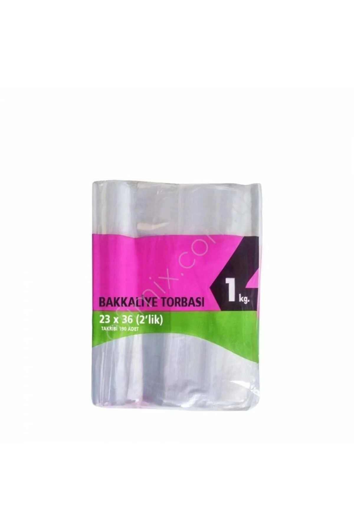 Şeffaf Bakkaliye Torbası (Poşeti̇) 2'lik 23 X 36 — Poşet