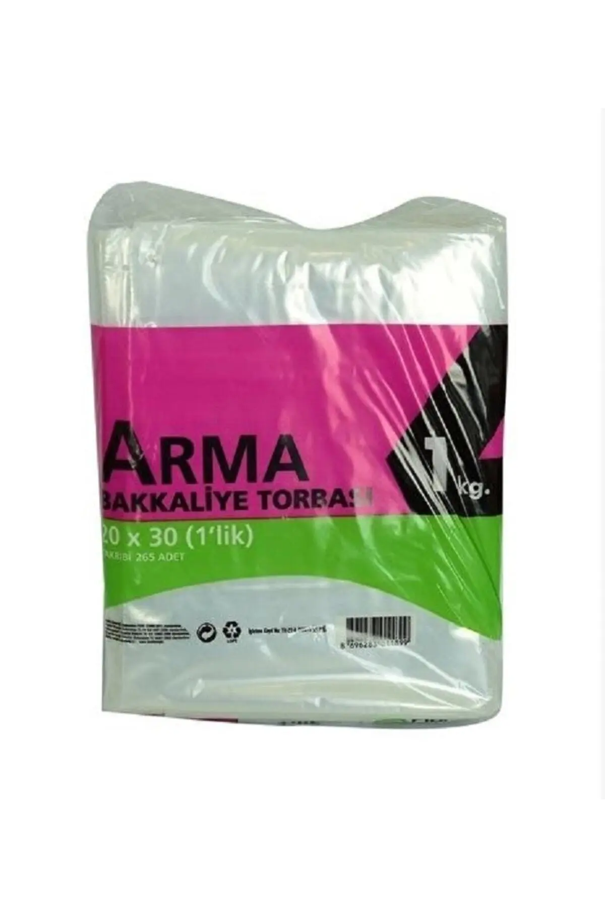 1'lik Naylon Torba/bakkaliye Torbası 20×30 Cm 1 Kg — Kutu ve Ambalaj Malzemesi