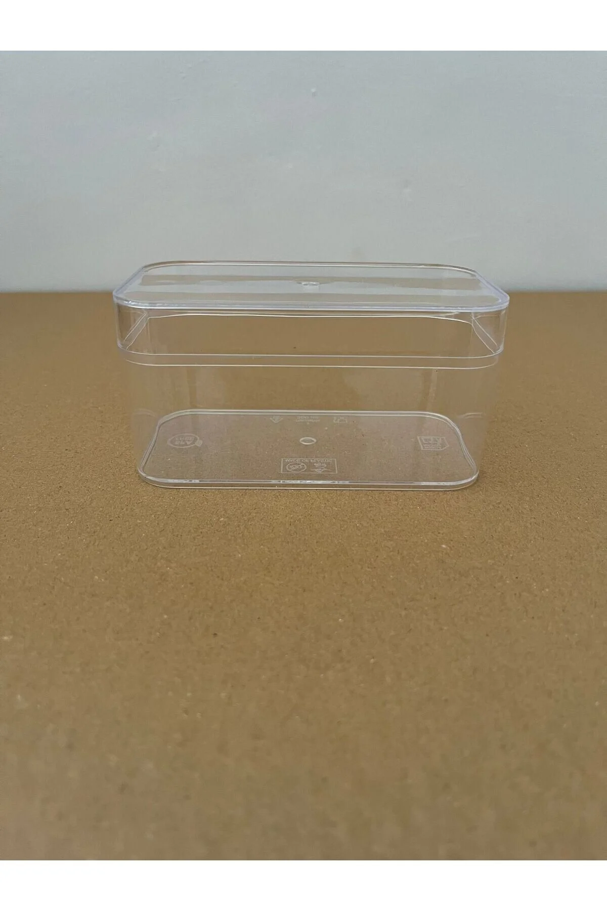 Plastik Tatlı Kasesi Sunum Kasesi 270cc Dikdörtgen Mika Kase 10'lu Kapaklı Tatlı,Meze,Dondurma — Kase (4)
