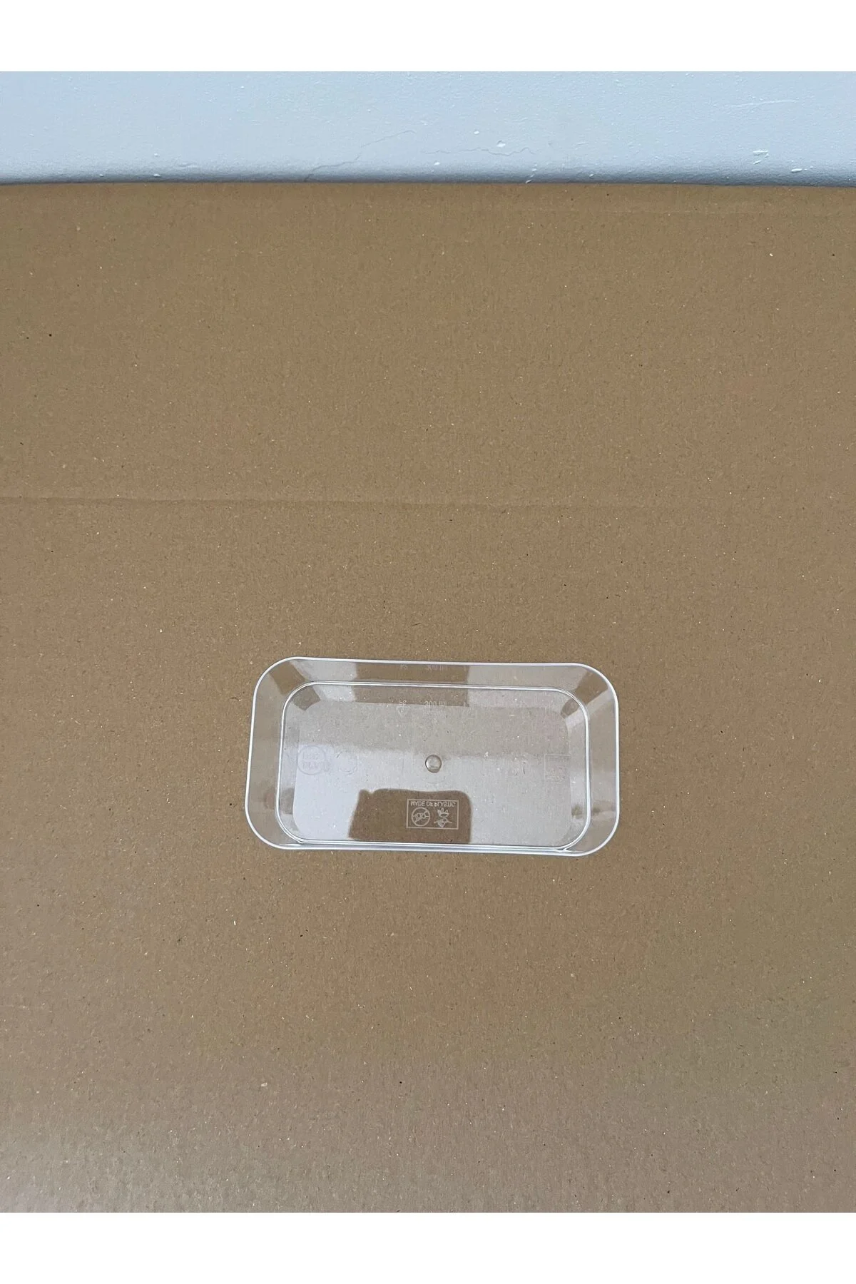 Plastik Tatlı Kasesi Sunum Kasesi 270cc Dikdörtgen Mika Kase 10'lu Kapaklı Tatlı,Meze,Dondurma — Kase (7)