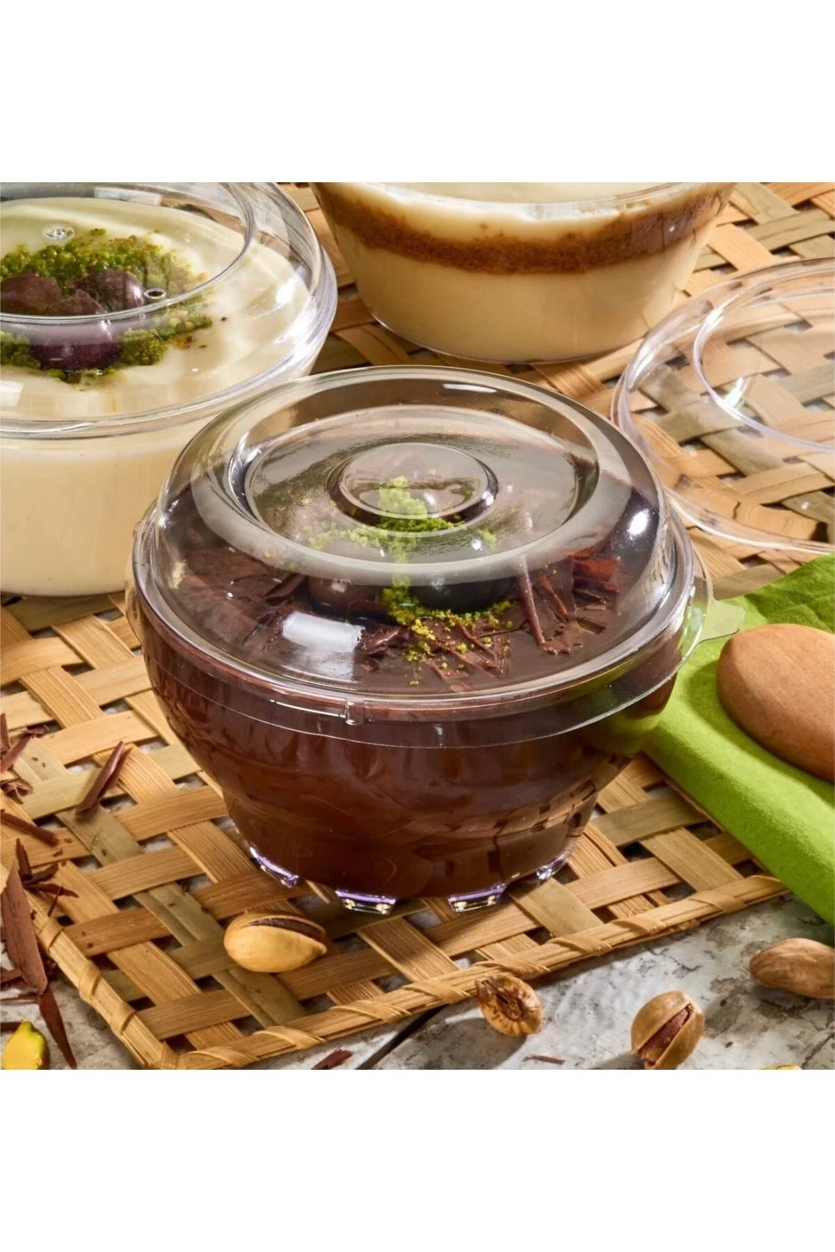 300cc Karaman Mika Kase Profiterol Sunum Kasesi Tatlılar için Salata Meze 25 Adet — Kase (2)
