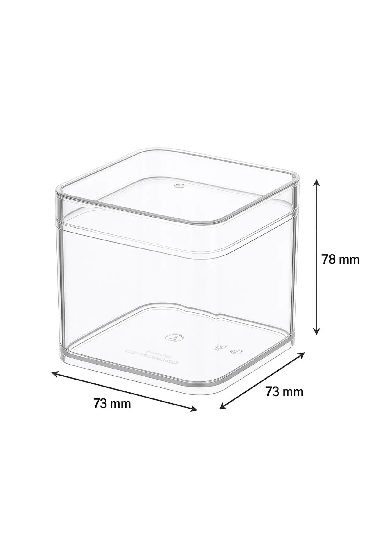 Kare Şeffaf Tatlı ve Sunum Kabı - 250 ml - 10 Adet — Plastik Tabak (6)