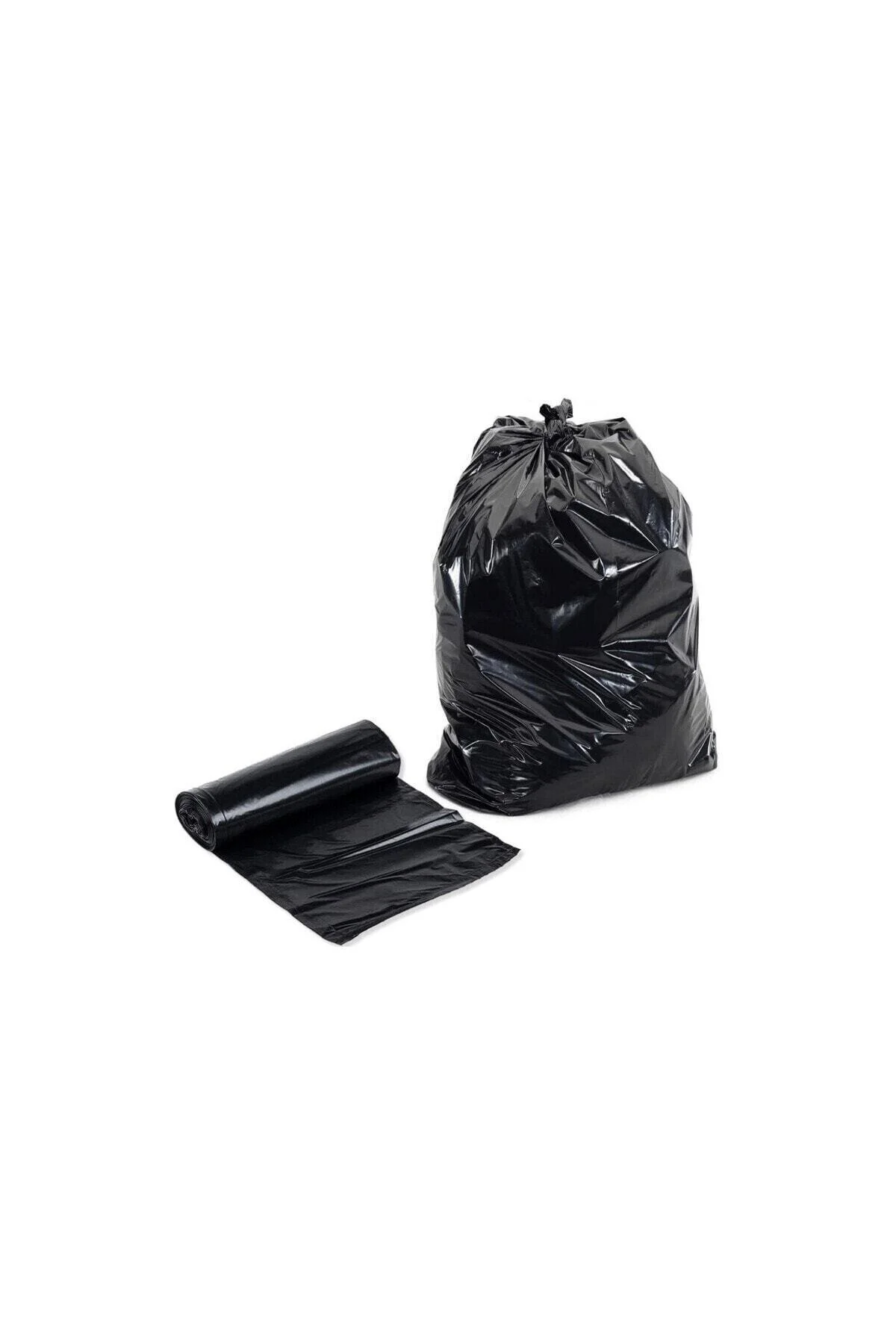 Kalın Çöp Torbası 300 gr X 5 Rulo Siyah Çöp Poşeti 80x110 Cm Jumbo Endüstriyel — Çöp Torbası (3)