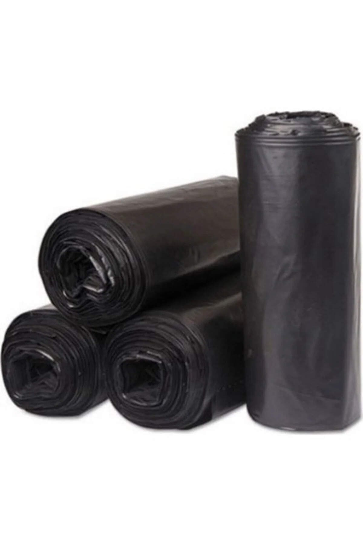 Kalın Çöp Torbası 300 gr X 5 Rulo Siyah Çöp Poşeti 80x110 Cm Jumbo Endüstriyel — Çöp Torbası (4)