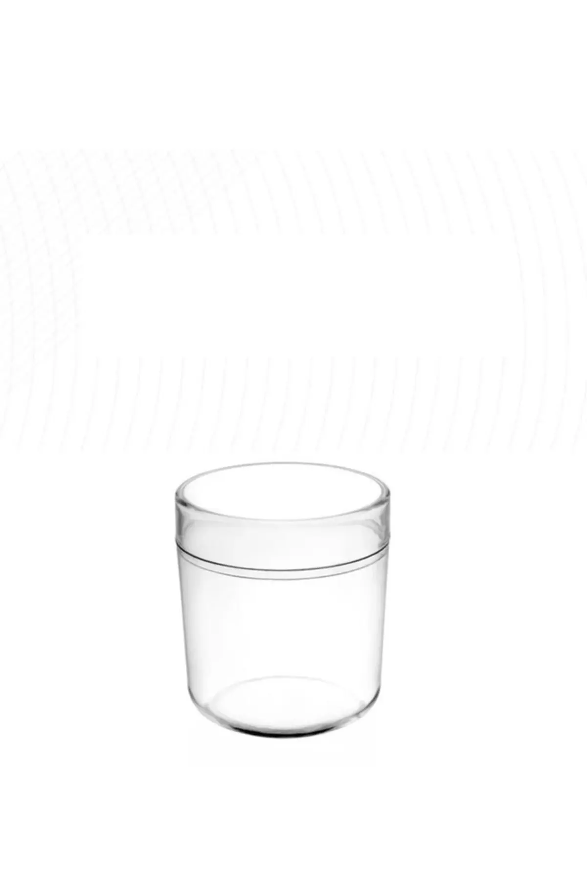 Sert Plastik Mika 270cc Magnolia Kavanozu Tatlı Kasesi Sunum Meze 10 Adet kapağıyla — Dekoratif Tabak & Kase (2)