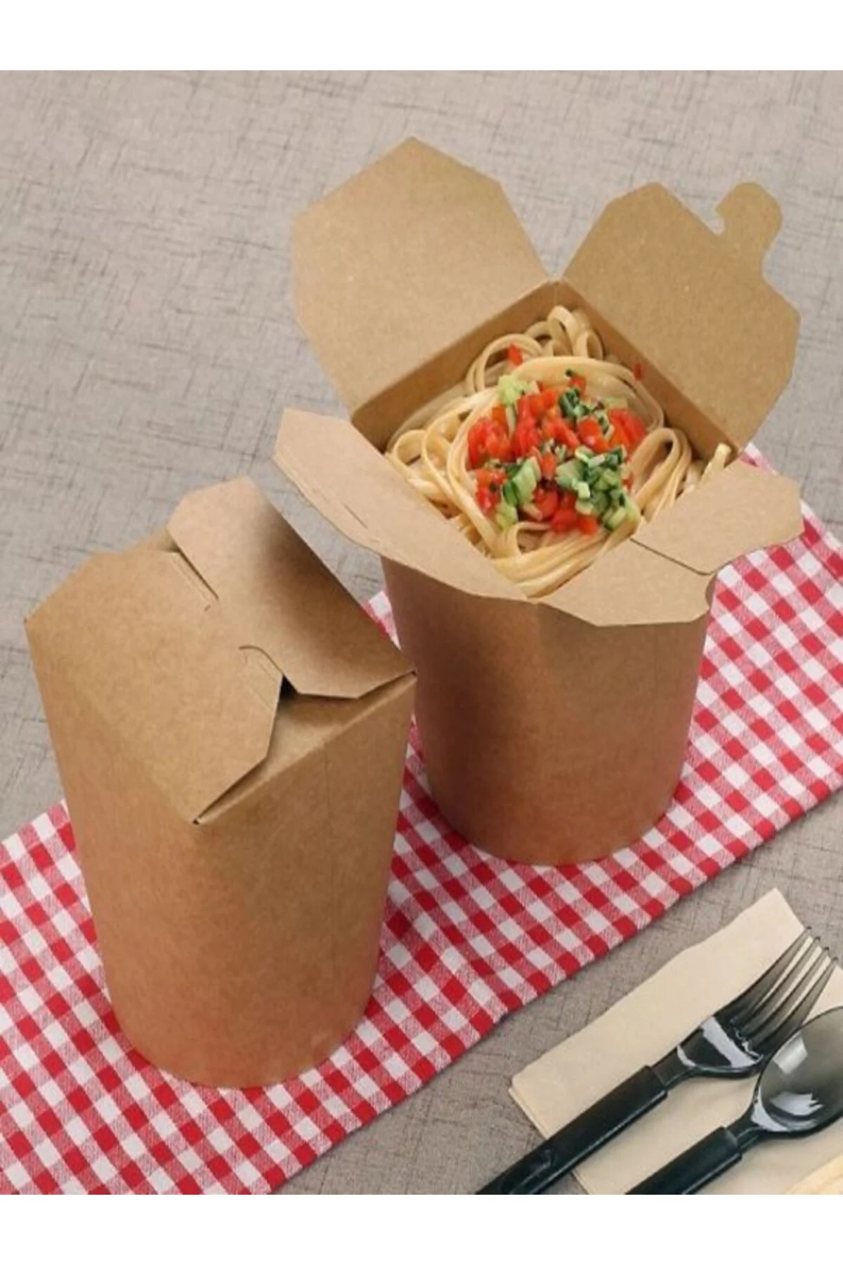 26 Oz Kraft Yemek Kutusu - 50 Adet — Kutu ve Ambalaj Malzemesi (5)