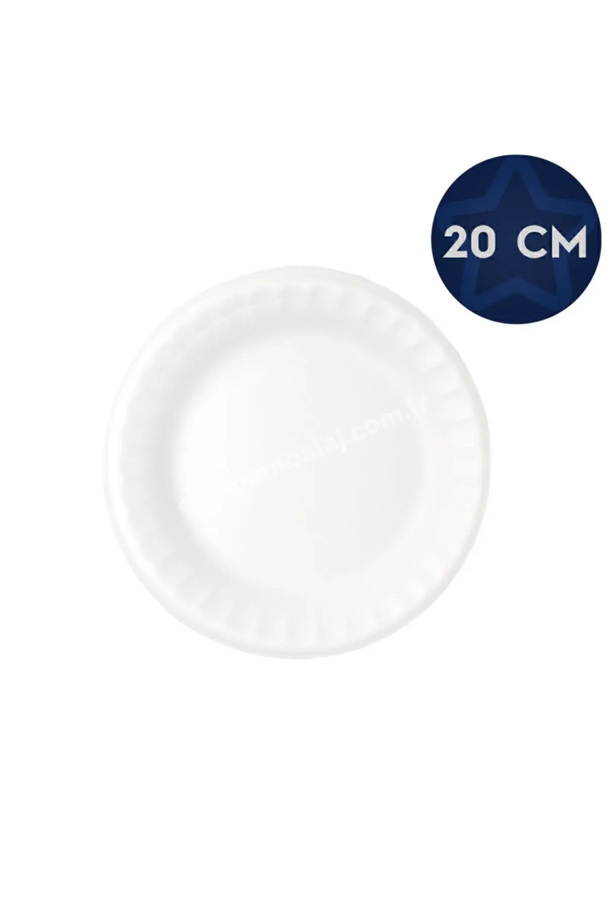 Köpük Tabak 20 Cm Mod 33 B 100 Adet — Plastik Tabak