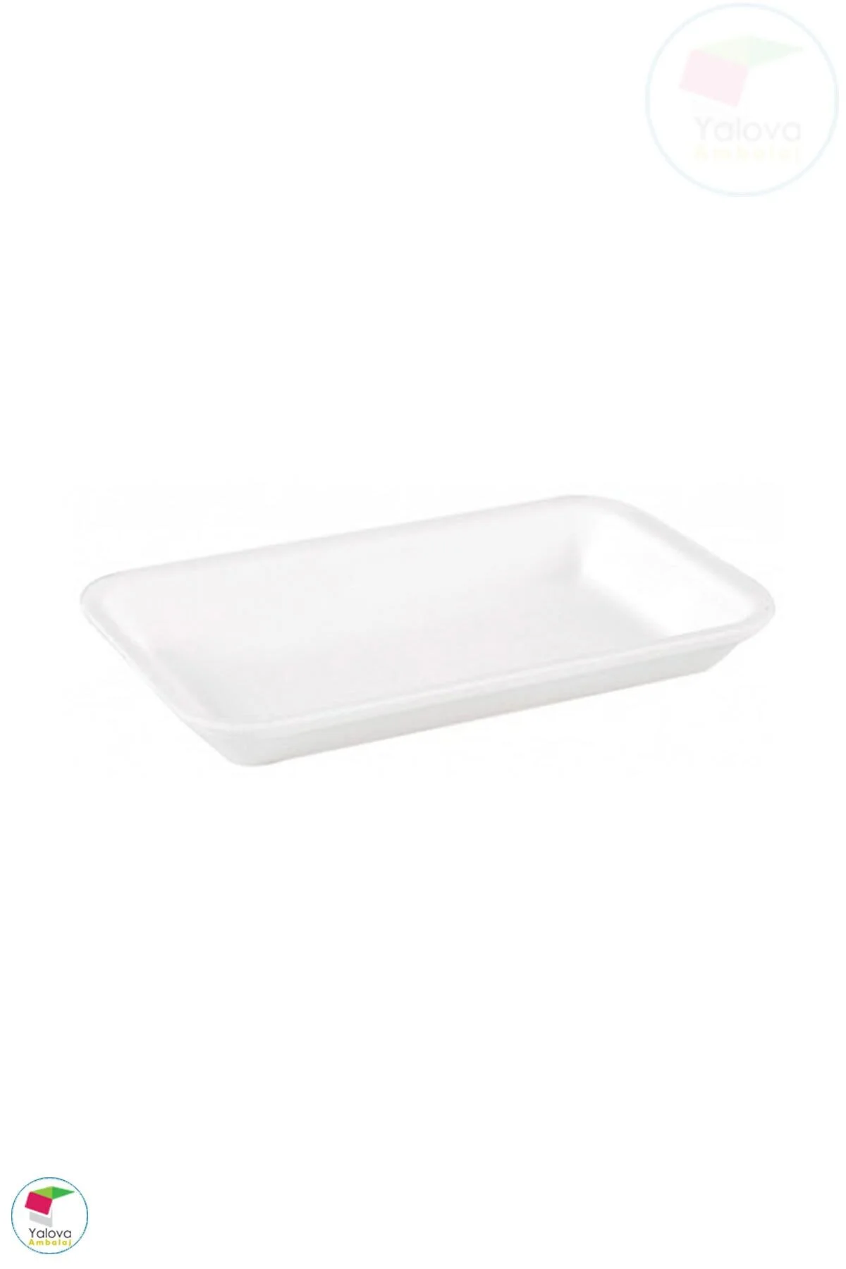 Beyaz Köpük Tabak 18x13 100 Adet - 500 Gr — Plastik Tabak (2)