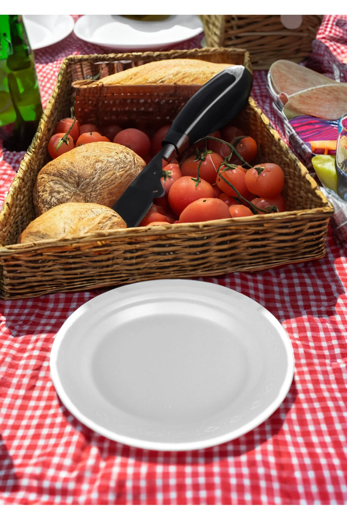 50 Adet Tek Kullanımlık Kullan At Köpük Tabak (17 cm) — Plastik Tabak