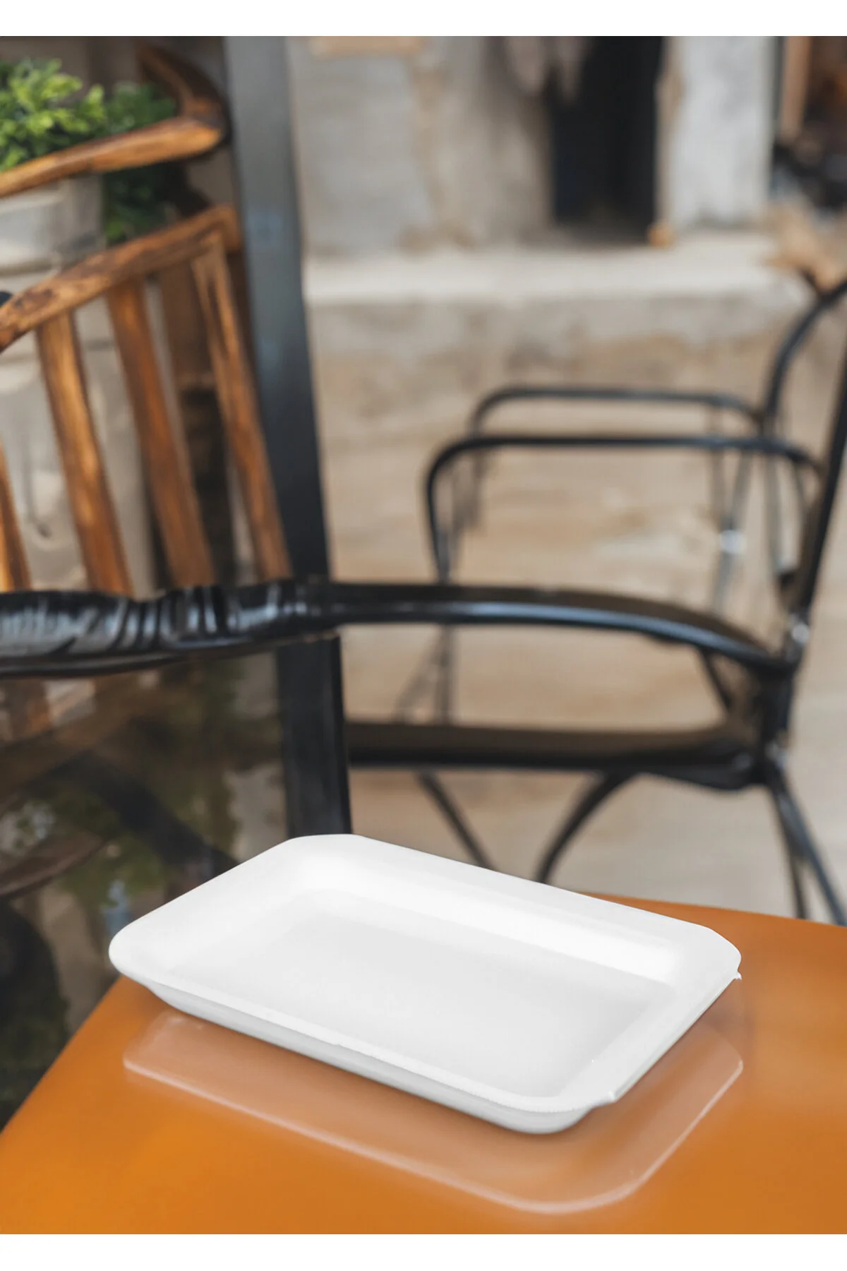 25 Adet Dikdörtgen Strafor Tabak (1000 gr) — Plastik Tabak (2)