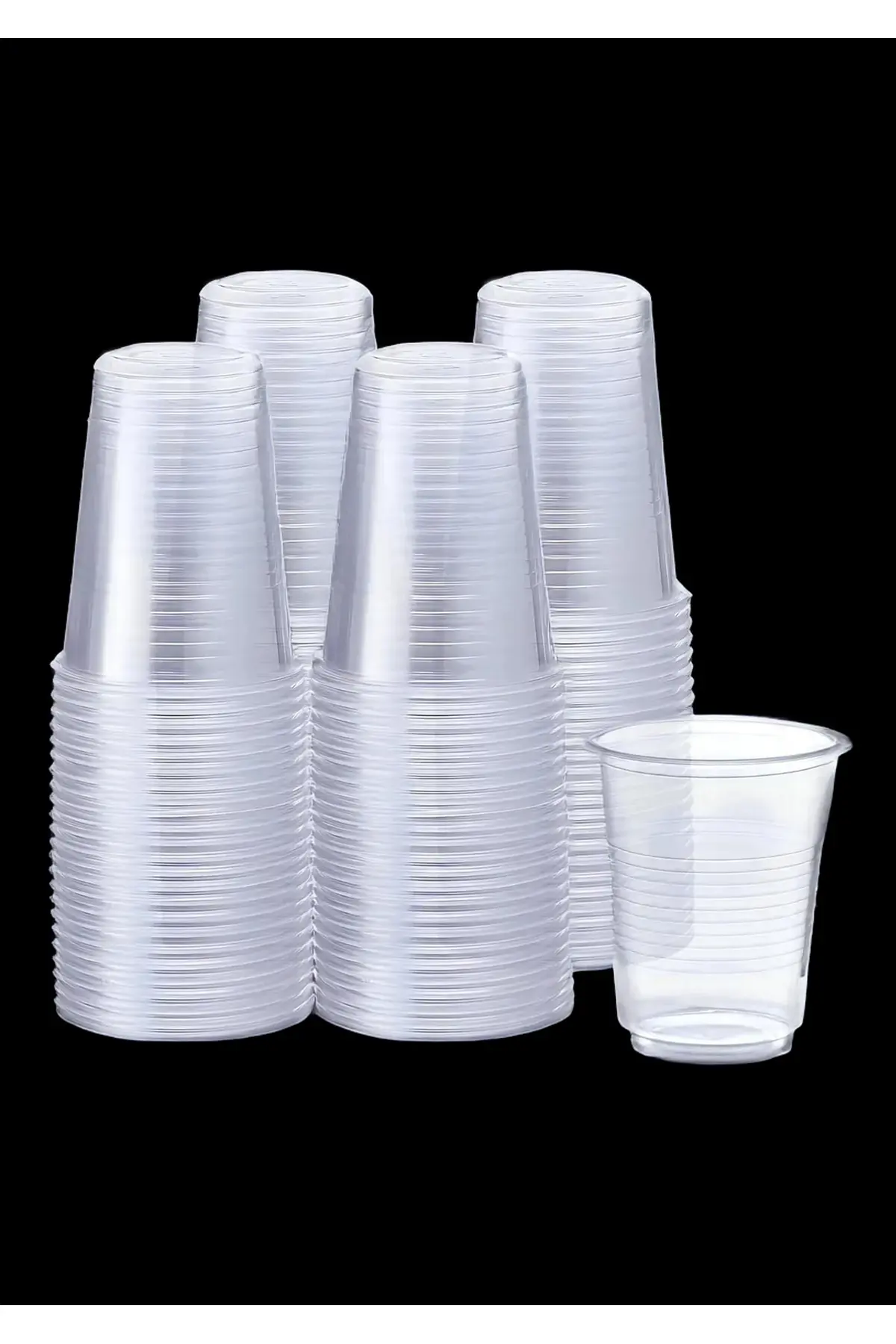 100 Adet Plastik Bardak Şeffaf Otomat Bardağı 180 cc Pet Bardak — Plastik Bardak (4)