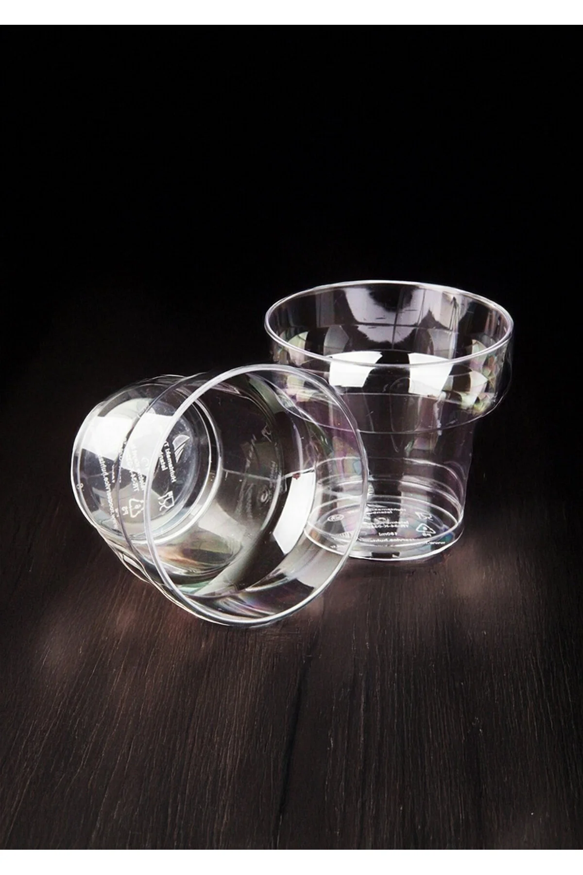 100 Adet Kristal Sert Plastik Şeffaf Pet Bardak 180 CC — Plastik Bardak (3)