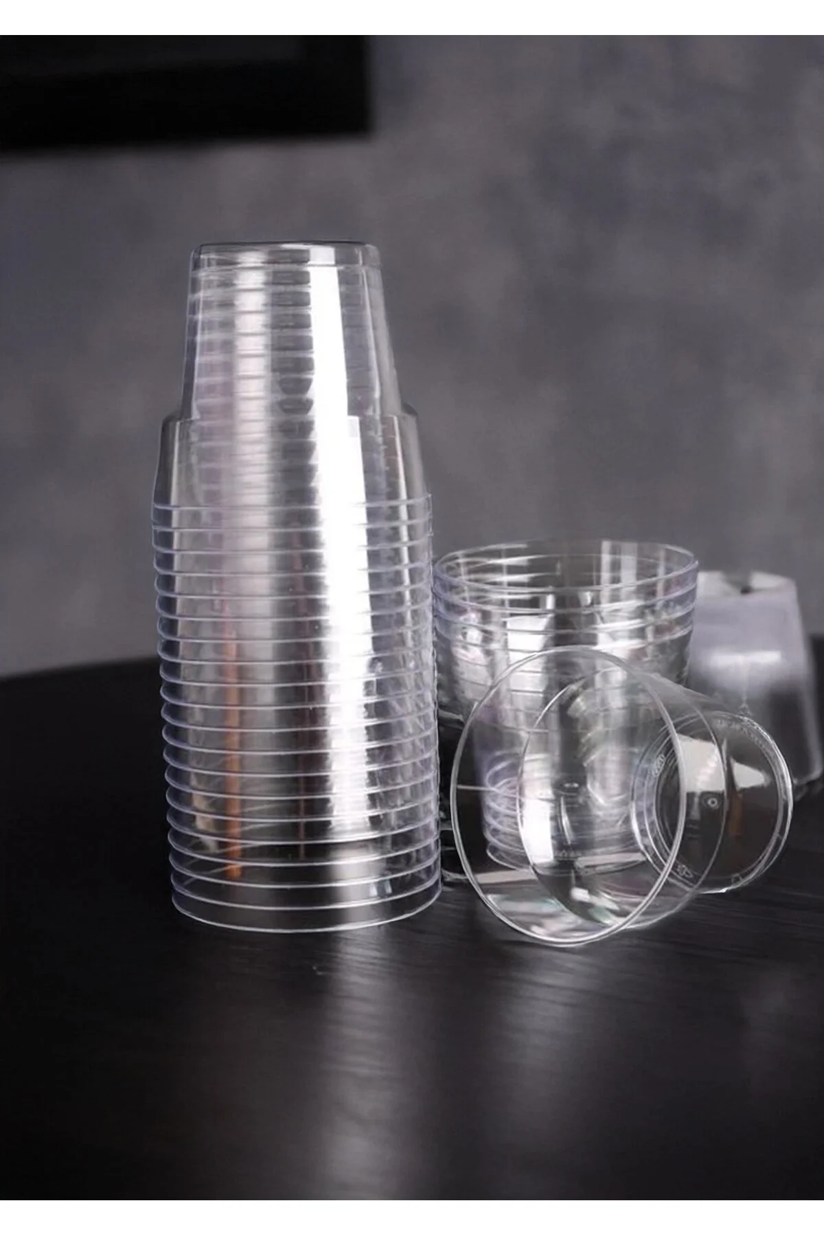 50 Adet Kristal Sert Plastik Şeffaf Pet Bardak 180 CC — Plastik Bardak (4)