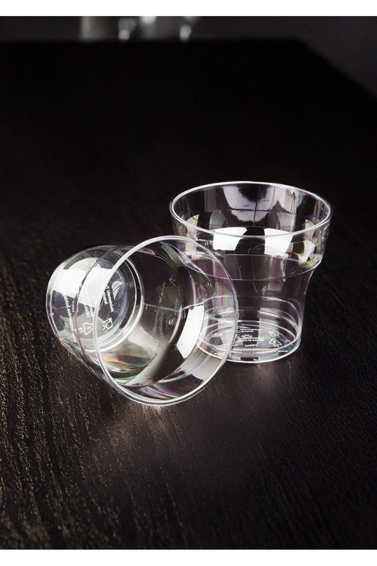 25 Adet Kristal Sert Plastik Şeffaf Pet Bardak 180 CC — Plastik Bardak