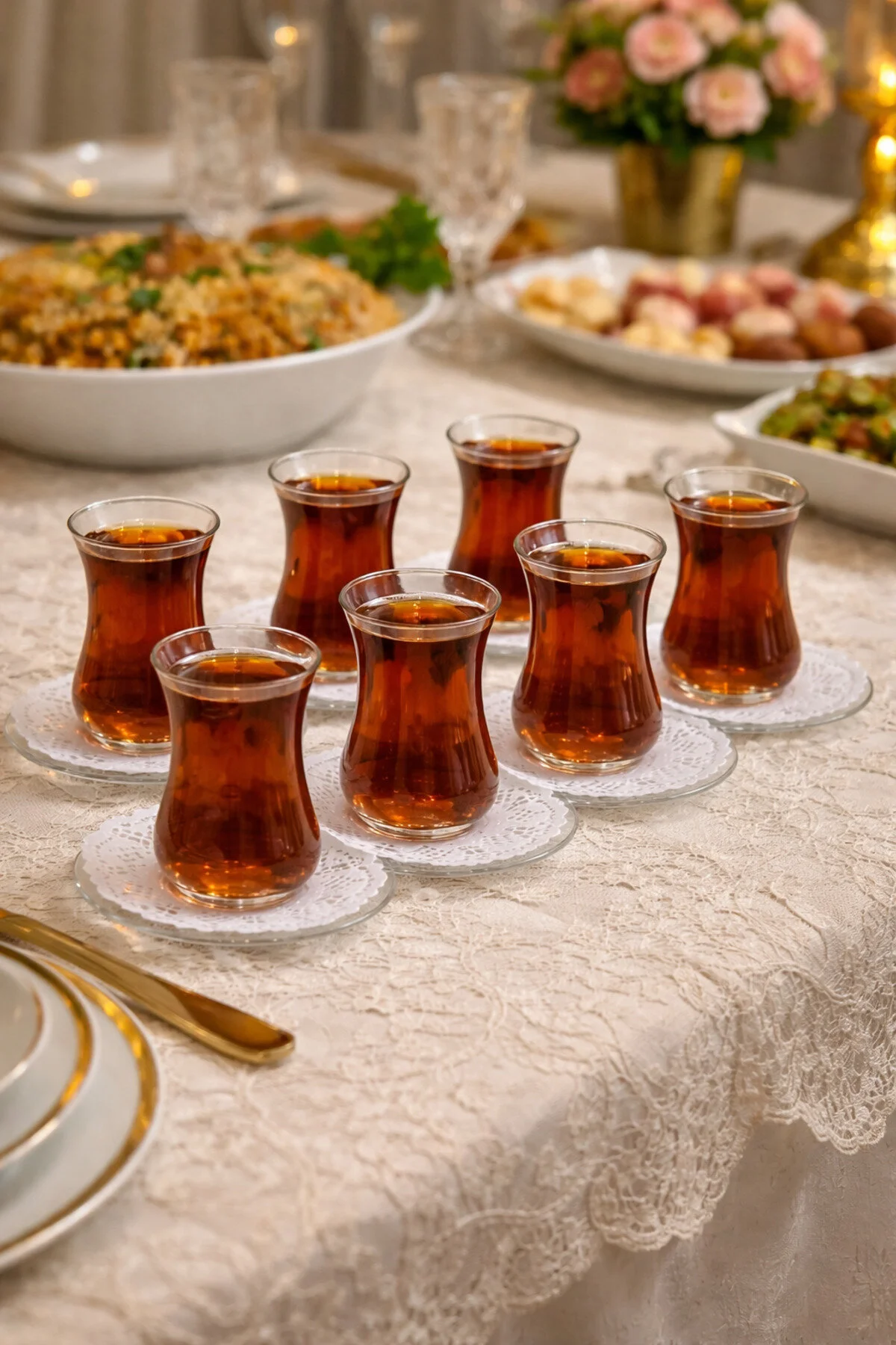 Dantel Kağıt Bardak Altlığı 9,5 cm 100 Adet — Bardak Altlığı (2)