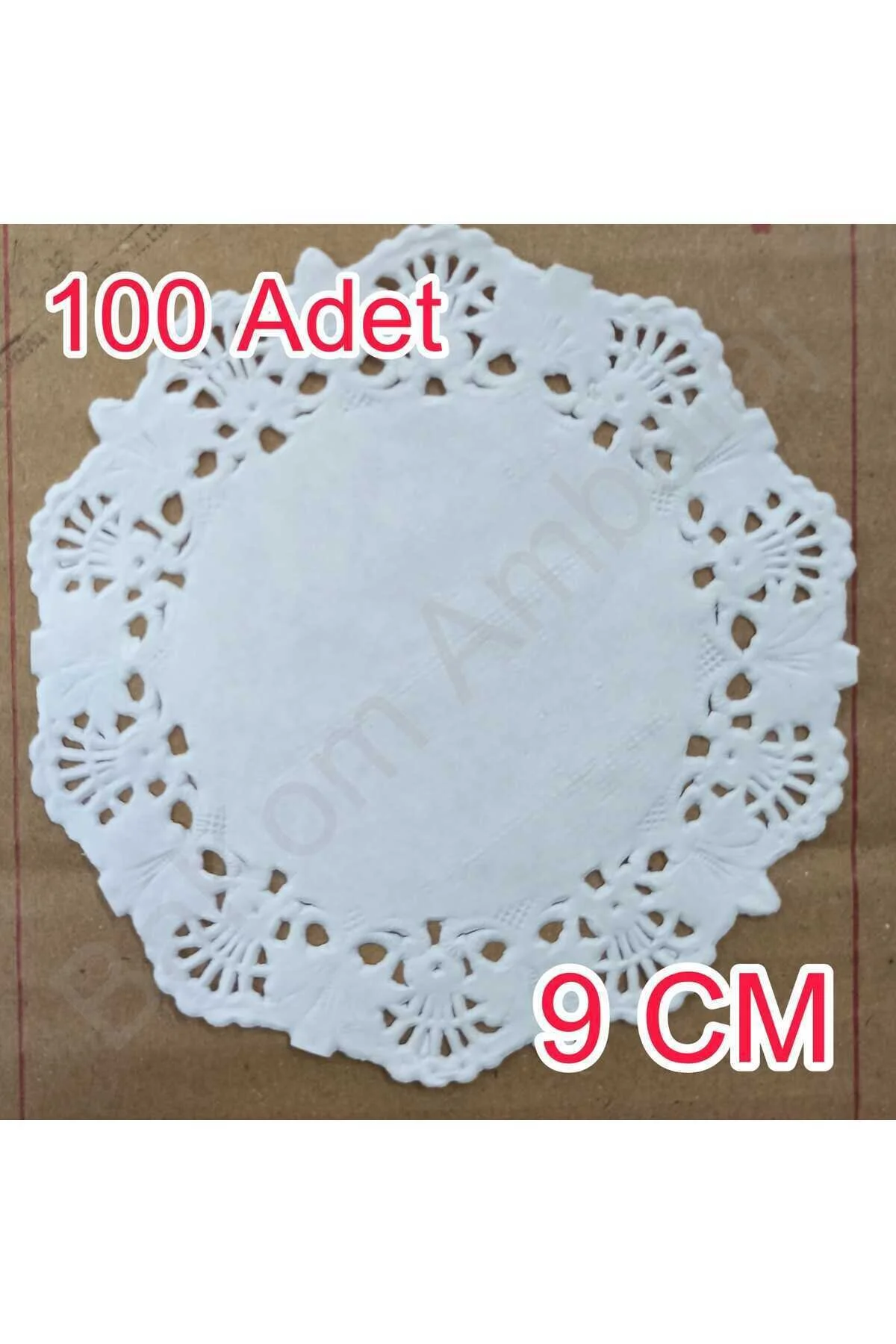 9 Cm Kağıt Dantel Çay Bardağı - Tabak - Bardak Altlığı Sunum Kağıdı (Dole) 100 Adet — Kağıt Peçete (3)