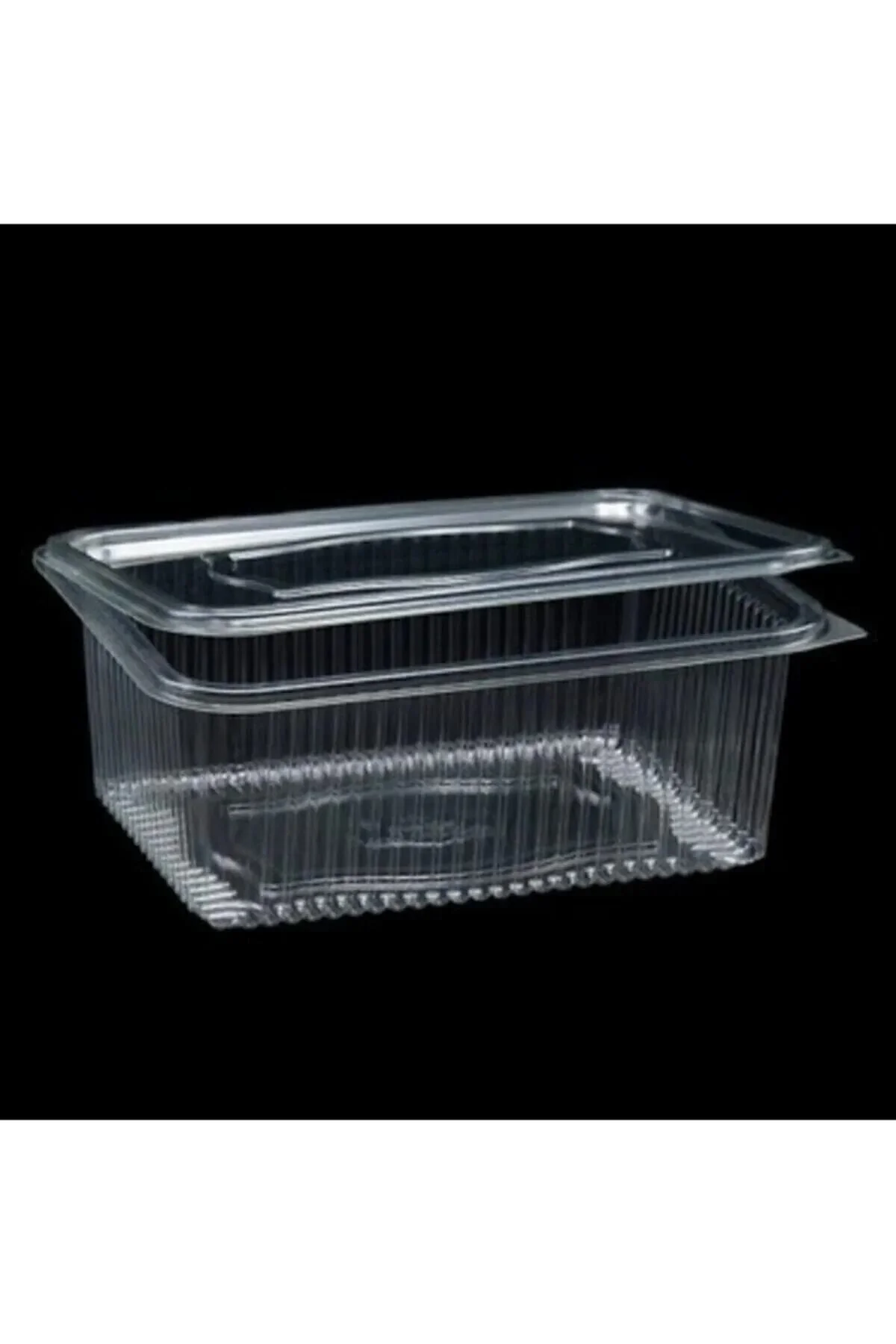 Plastik Kap 1000 Gr Cc Kullan At Tek Kullanımlık Plastik Kapaklı Kase 10 Adet — Plastik Tabak (2)