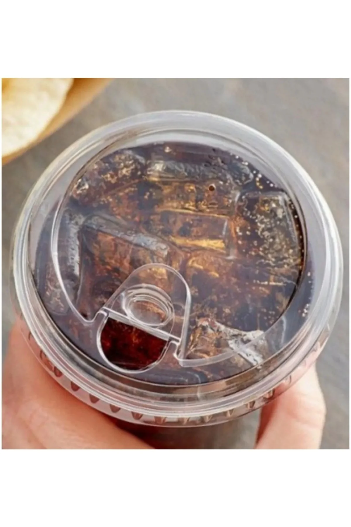 350 Cc Plastik Pet Limonata Milkshake Bardağı 30 Adet Klips Kapaklı — Plastik Bardak (2)