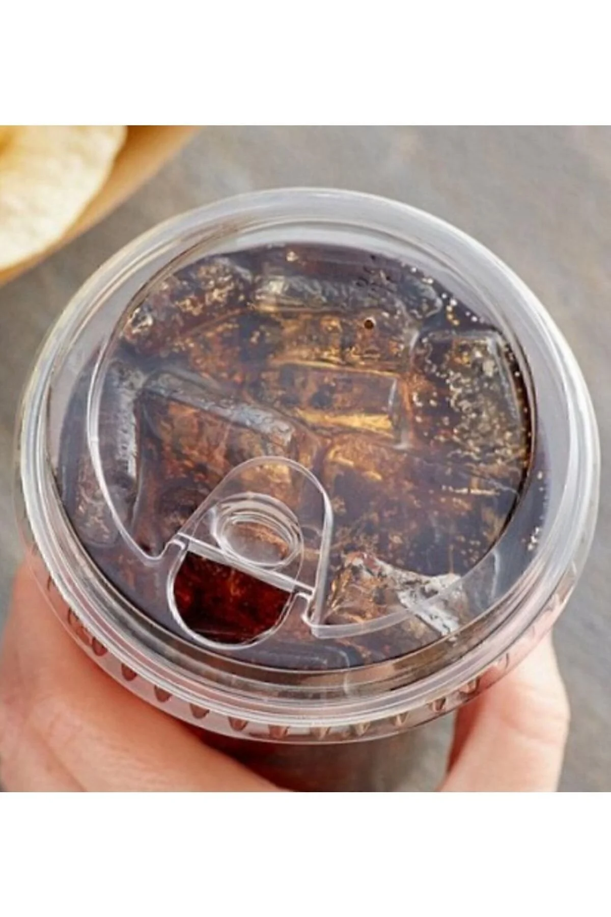 400 Cc Plastik Pet Limonata Milkshake Bardağı 20 Adet Klips Kapaklı - Görsel 2