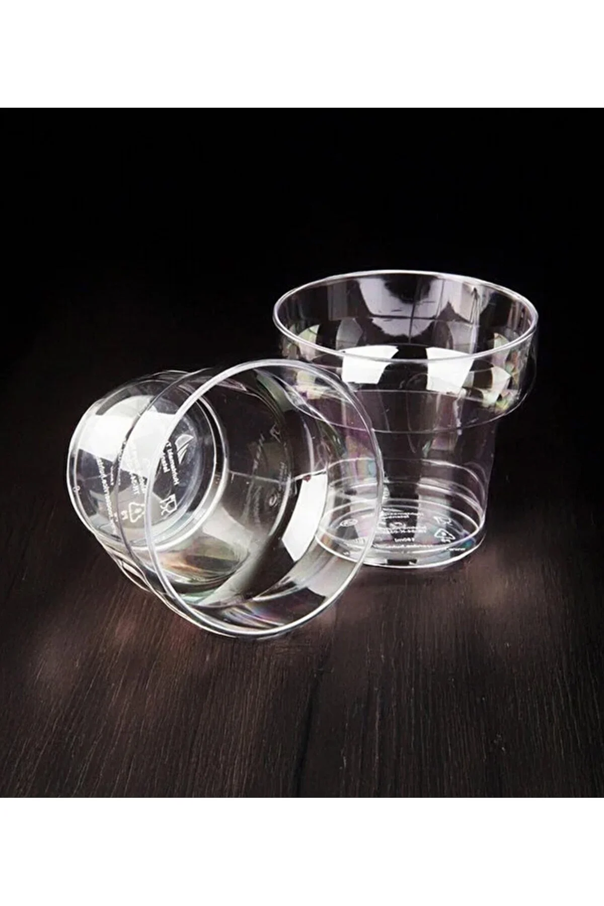 Lüx Kristal Bardak 100 Adet — Plastik Bardak (3)
