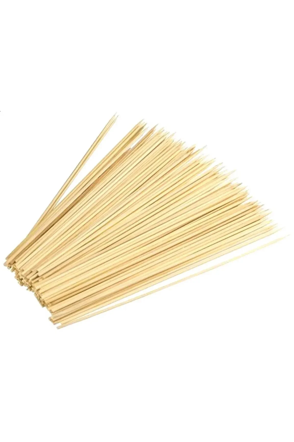 100 Adet Bambu Çöp Şiş Çubuğu 25 Cm Çubuk — Pişirme ve Servis Malzemesi (2)