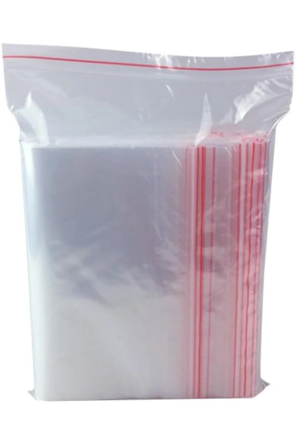 Torba Şeffaf Kilitli Poşet Tüm Ebatlar 100'lü (13x16 cm) — Çöp Torbası