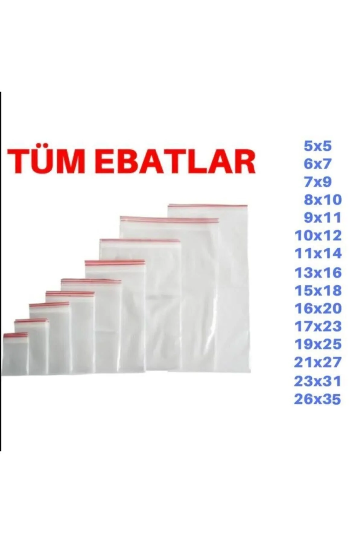 Kilitli Naylon Torba 13x16 100'lü — Buzdolabı Poşeti (3)