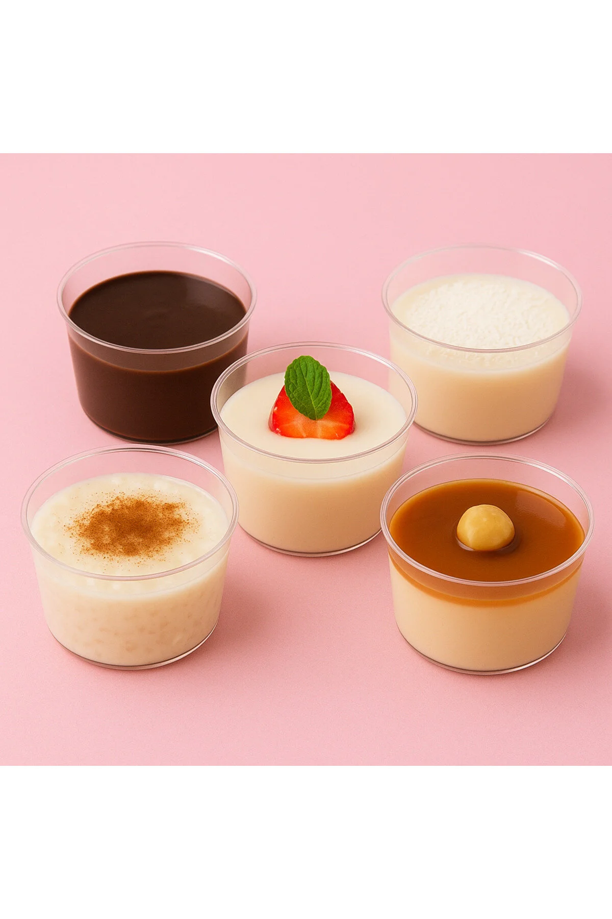 20'Lİ Yuvarlak Mika Kase Plastik Şeffaf Kapaksız Sunum Kabı 250 Cc Adet Tatlı & Meze Ve Salata Kap — Pişirme ve Servis Malzemesi (4)