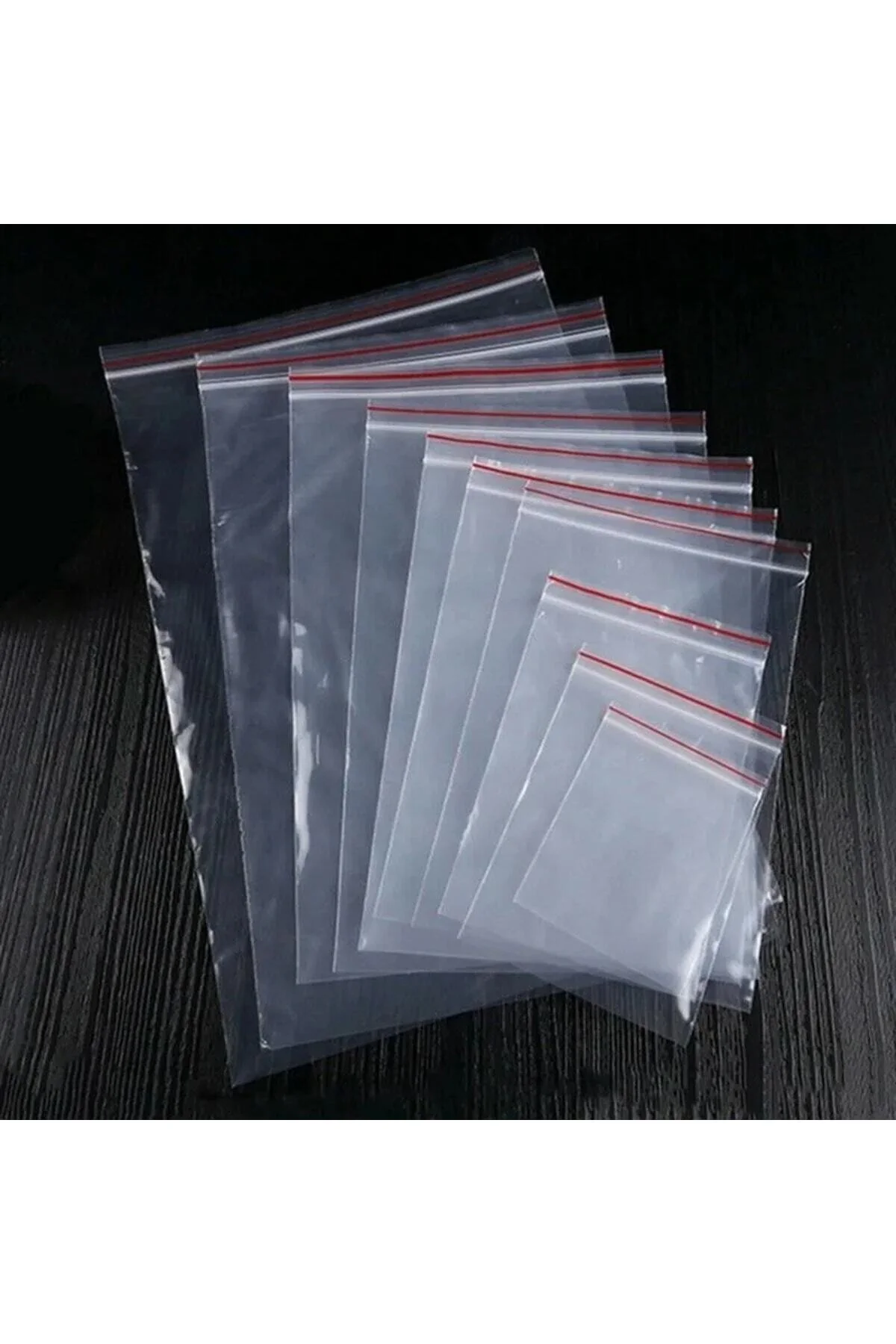 Kilitli Torba 6x7 Cm 100'lü Kilitli Buzdolabı Poşeti Şeffaf Kilitli Poşet Kilitli Saklama Poşeti — Buzdolabı Poşeti (3)