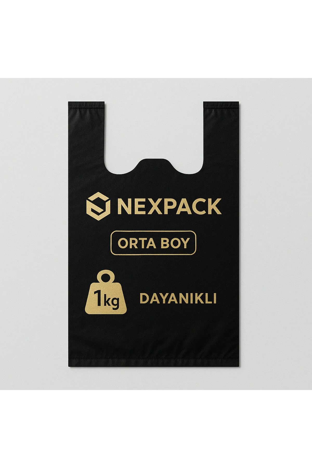 Atlet Poşet Siyah - Orta Boy | 1 KG