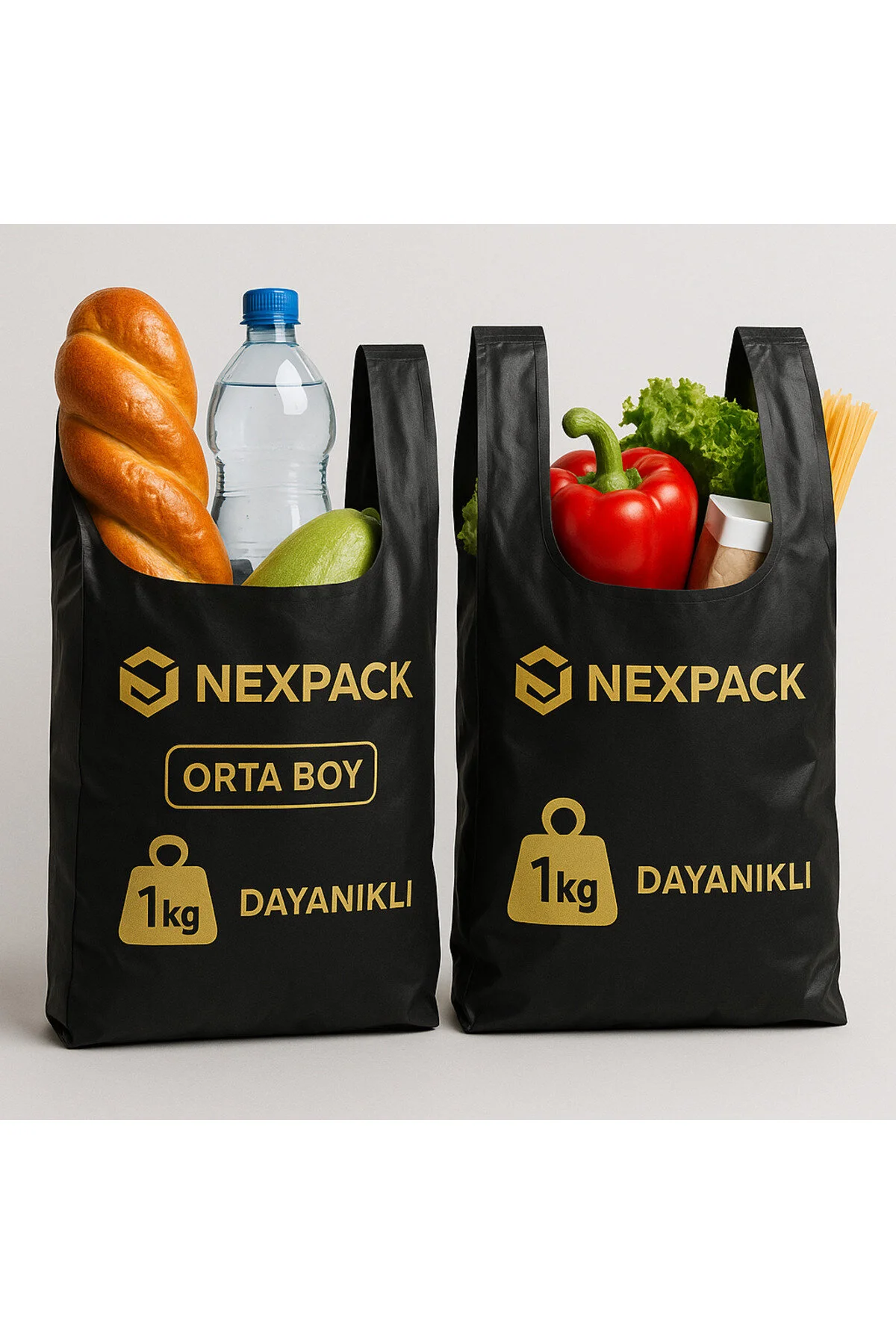 Atlet Poşet Siyah - Orta Boy | 1 KG — Poşet (2)