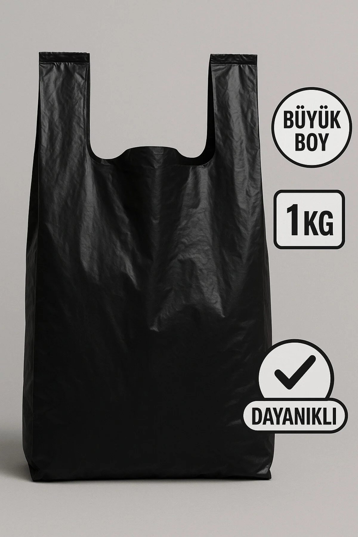 Siyah Atlet Poşet – Büyük Boy | 1 KG — Poşet (3)