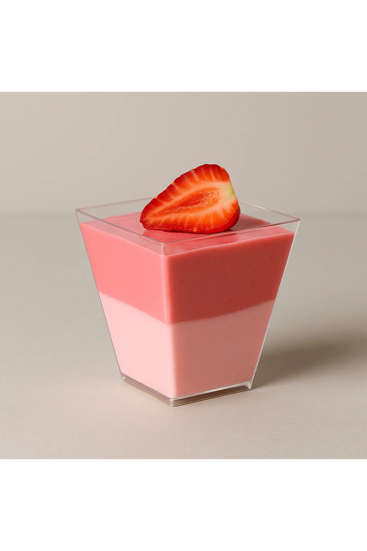 Sunum Kasesi Plastik Tatlı Kasesi 50 Adet 200 CC Kübik Prizma Kase Magnolya,Puding,Meze,Tiramisu — Kase (6)