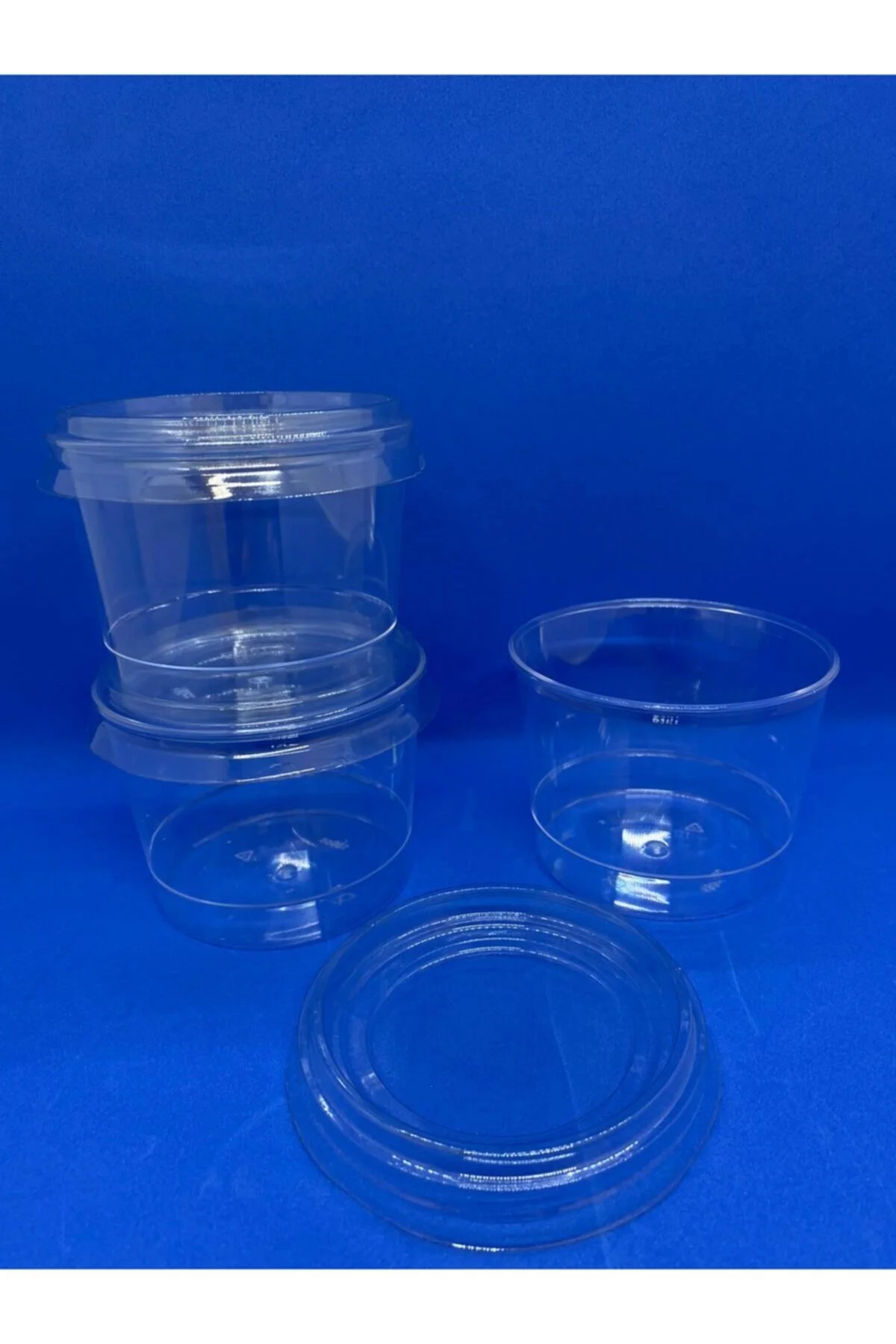 Plastik Tatlı Kabı Kasesi Kristal 250 Cc Kapaklı 10 Adet — Diğer Parti Malzemeleri (8)
