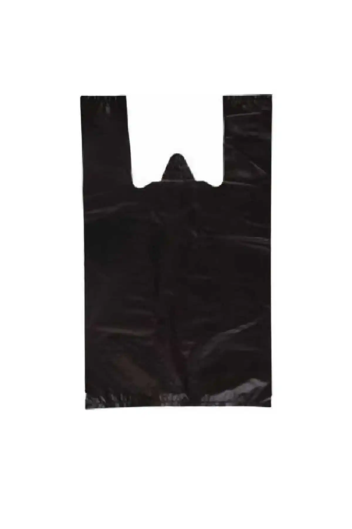 Siyah Hışır Atlet Poşet Market Manav Poşeti Çöp Poşeti Kalın Küçük Boy 1kg — Paketleme Malzemesi