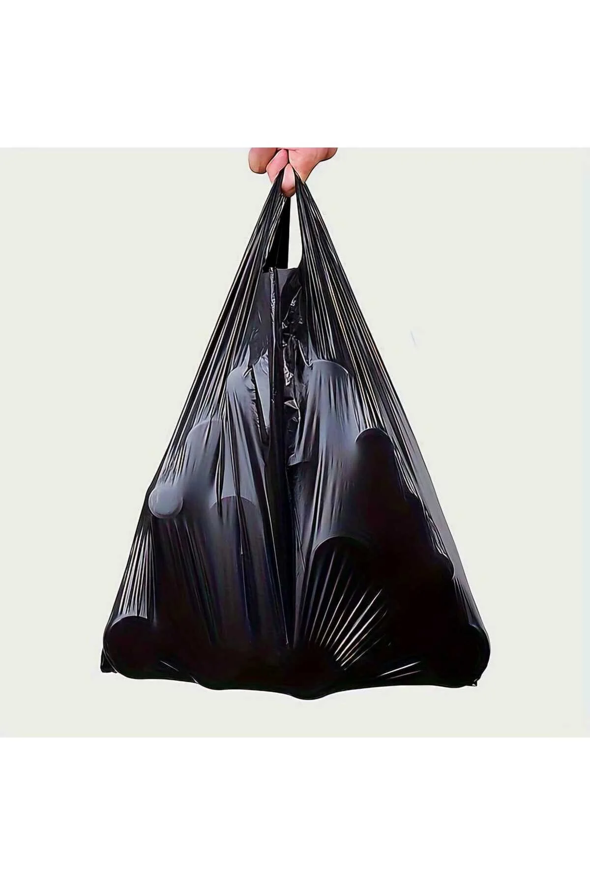 Siyah Hışır Atlet Poşet Market Manav Poşeti Çöp Poşeti Kalın Küçük Boy 1kg — Paketleme Malzemesi (2)