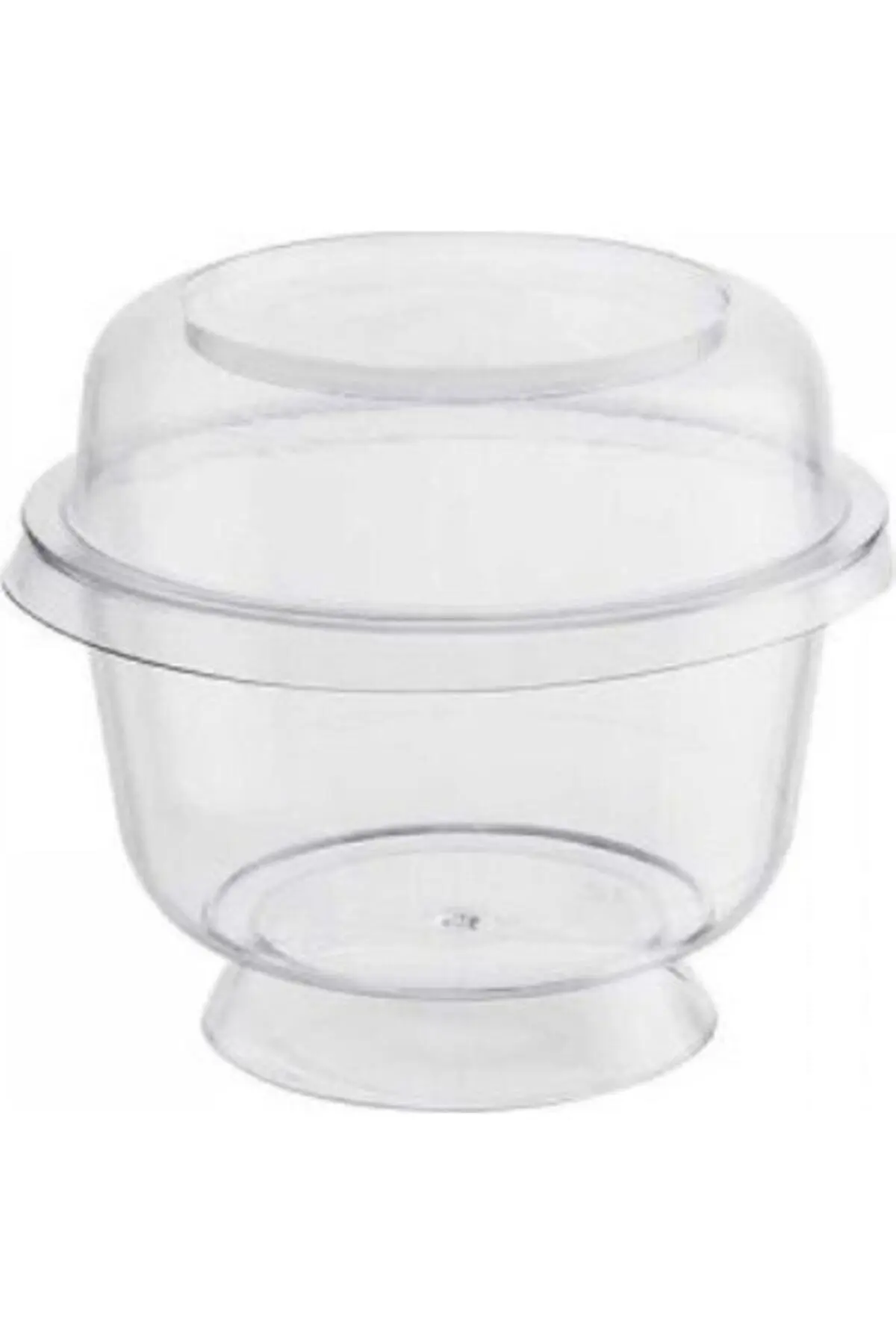 Ayaklı Tatlı Ve Sunum Kasesi Kapak 200 Ml Ps - Paket (25 Ad) — Kase