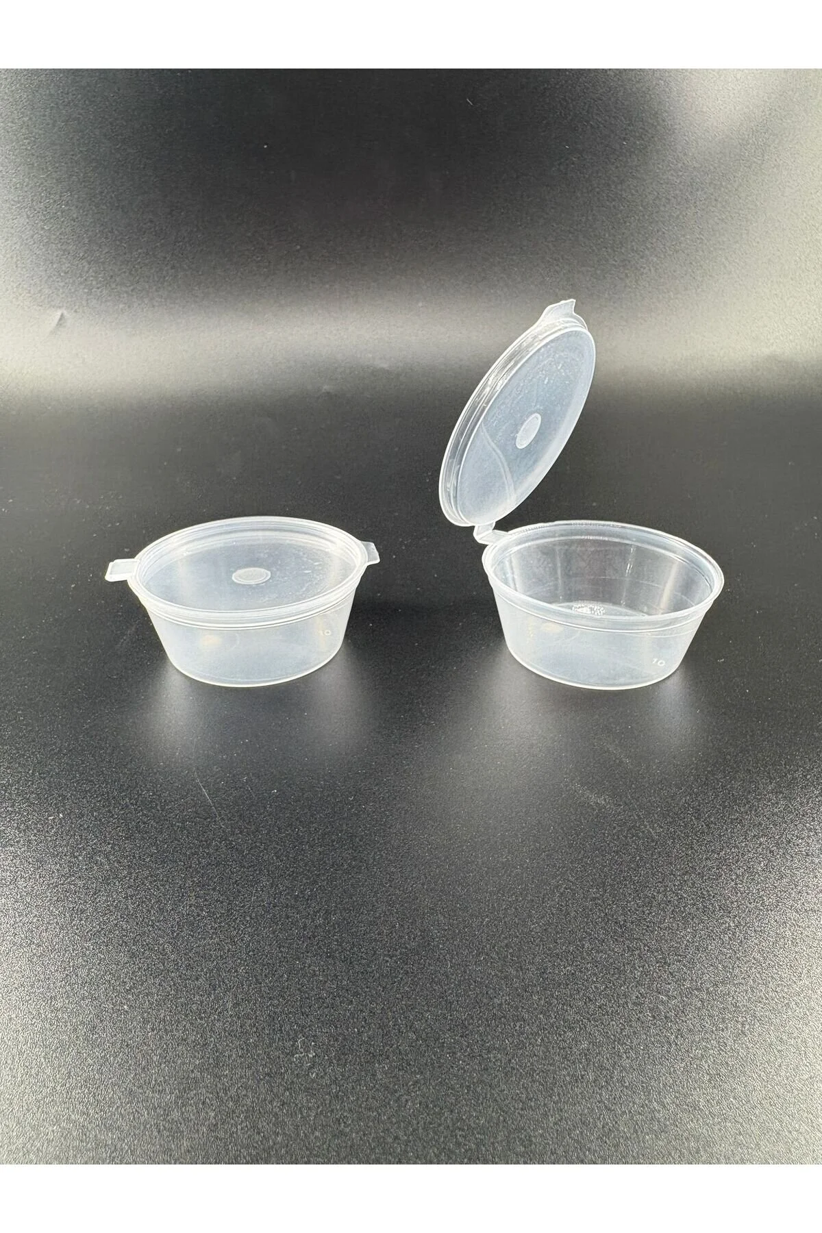 Kapaklı PP Sos Kabı 2oz (60cc) 100lü Paket