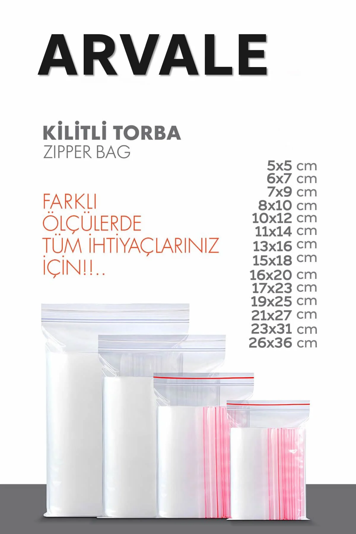 Şeffaf Kilitli Torba | Ziplock | Saklama Poşeti 7x9 Cm - 100'lü — Buzdolabı Poşeti (2)