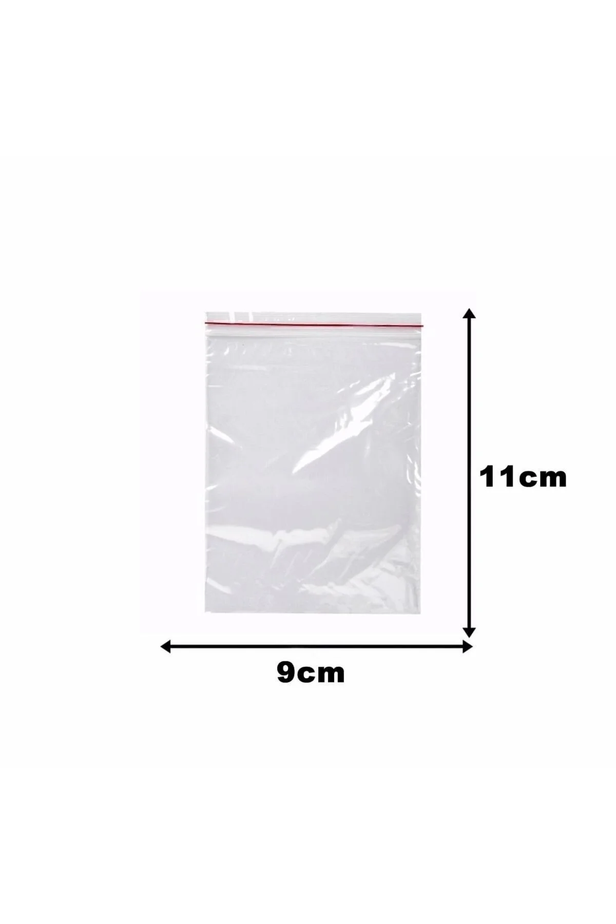200 Adet 9x11 Cm Kilitli Poşet, Kilitli Naylon Torba, Şeffaf Ambalaj Poşeti, Kına Çerez Poşeti — Paketleme Malzemesi (3)
