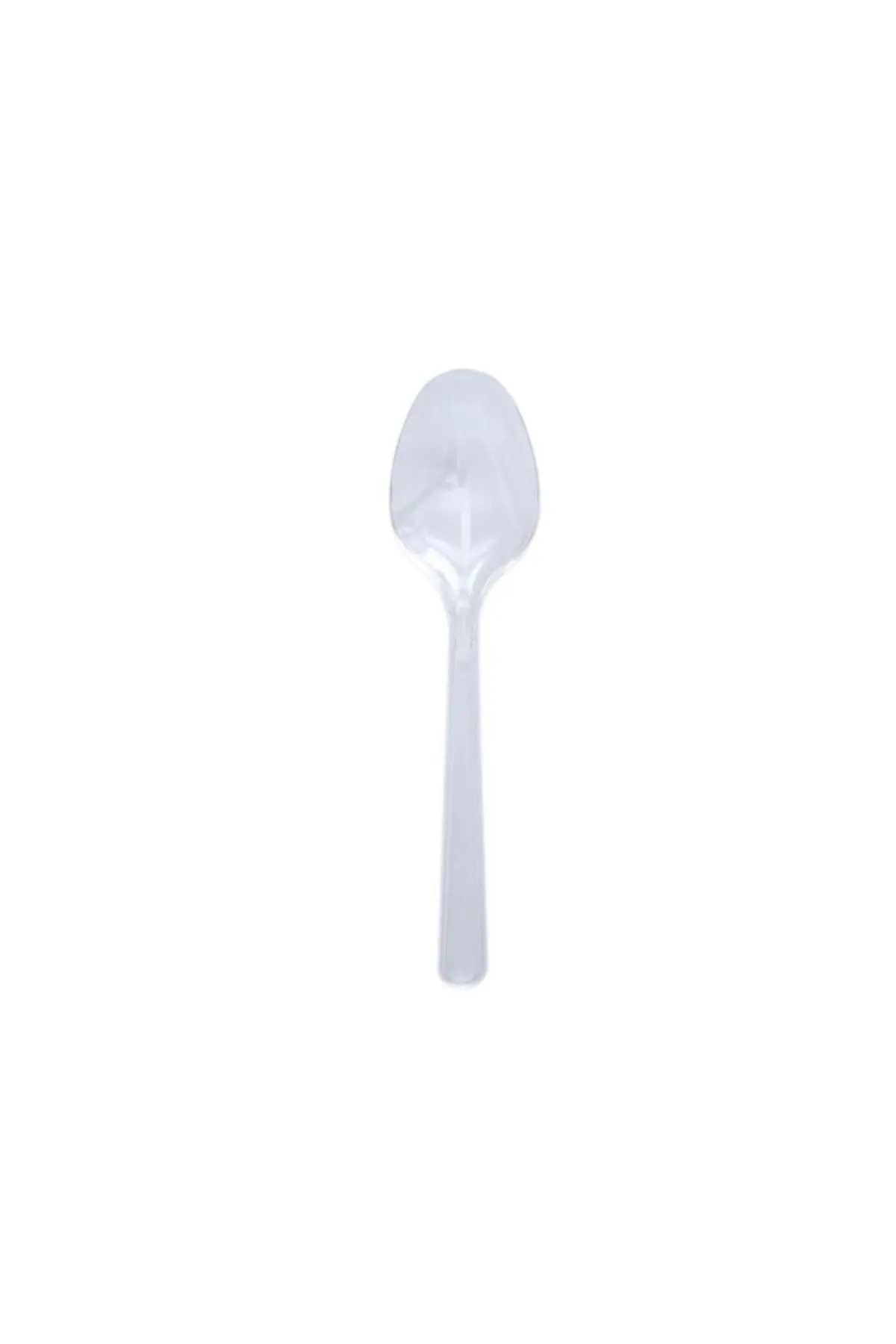 Plastik Kaşık Şeffaf - 50 Adet — Plastik Kaşık