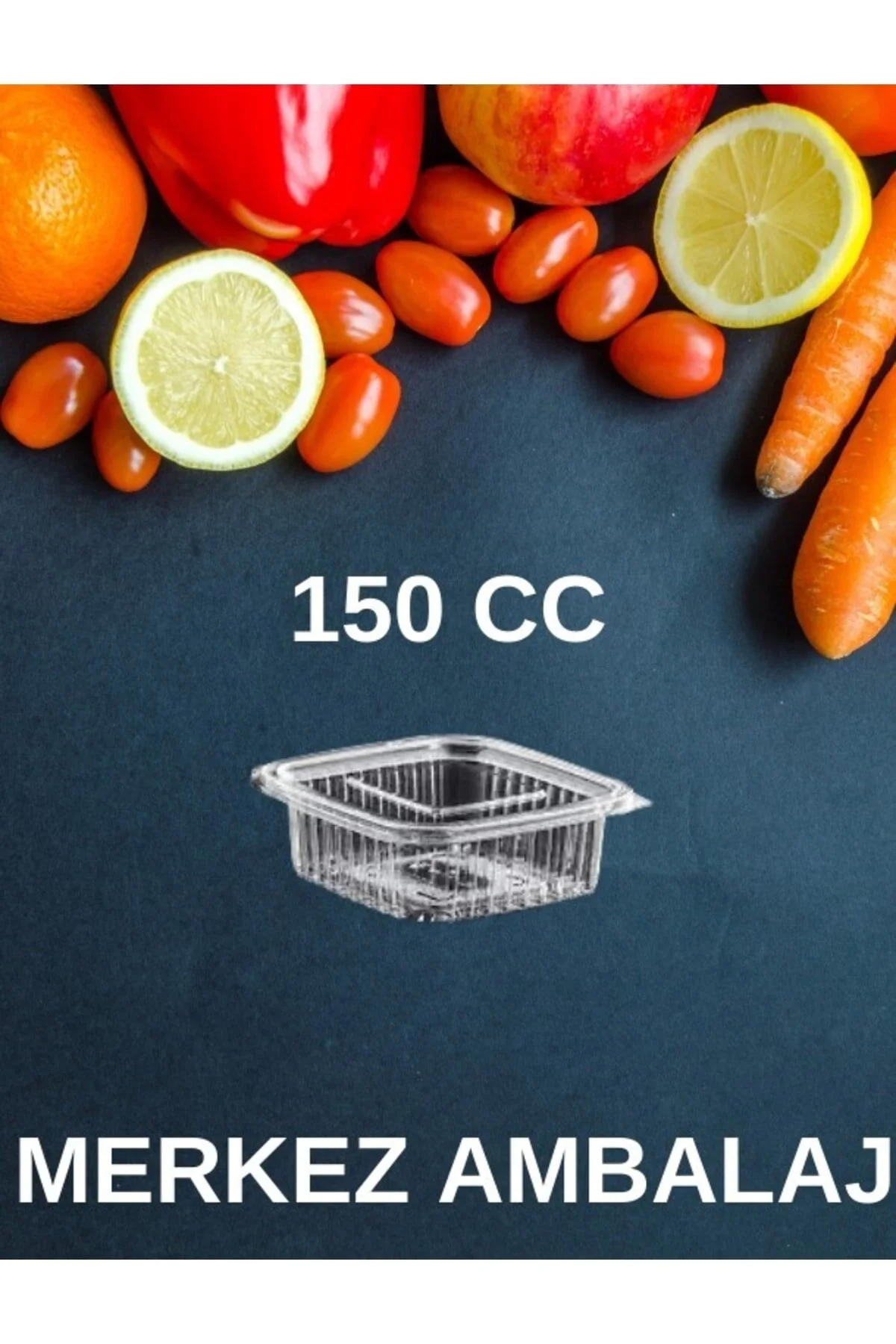 Kap 150 cc saklama kabı 100 Adet — Plastik Tabak (4)