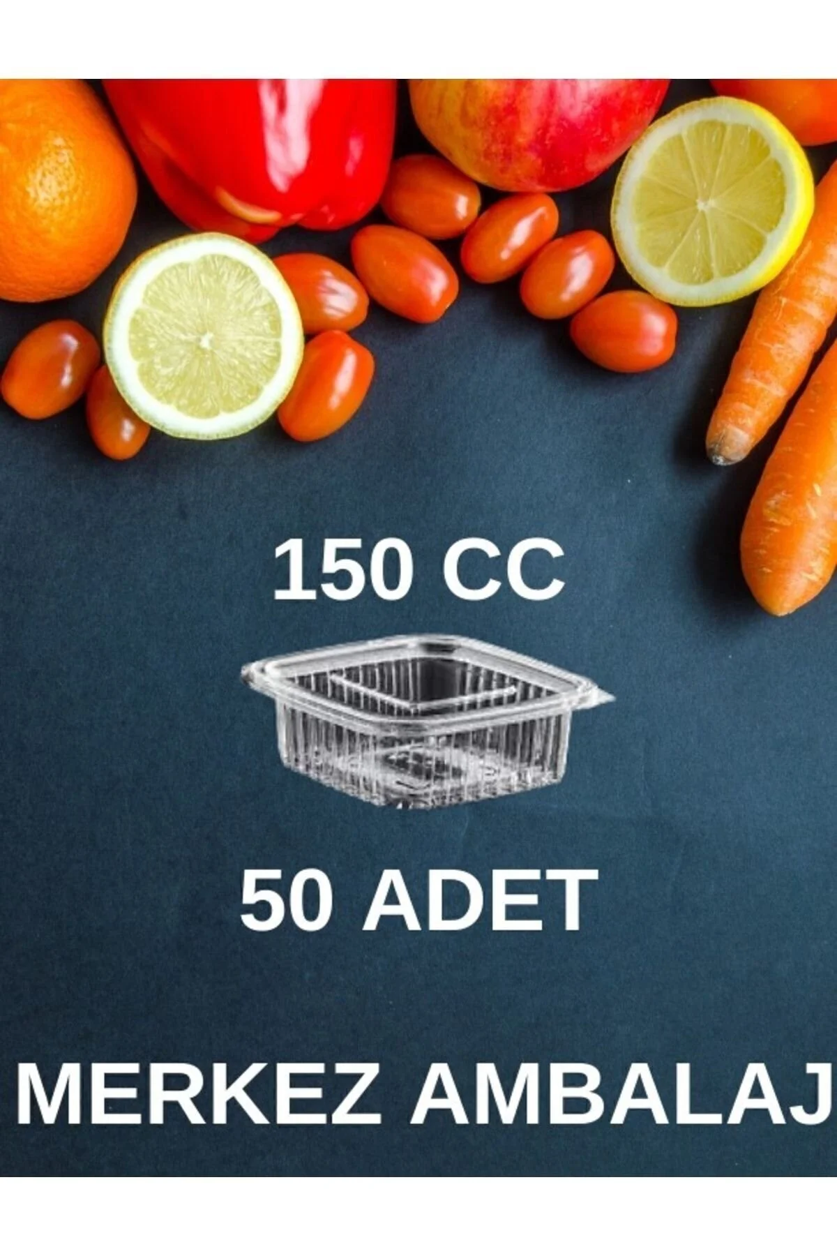Plastik Kap 150 Gr Cc Kullan At Tek Kullanımlık Plastik Kapaklı Kase 50 Adet — Plastik Tabak