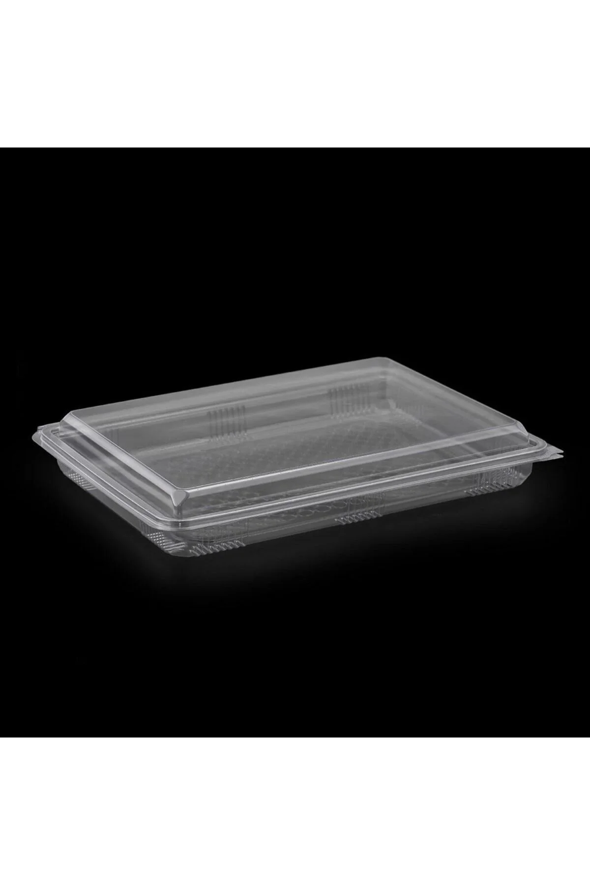 Kullan At Tek Kullanımlık Plastik 1000 GR CC Şeffaf Baklava, Güllaç Saklama Kabı - 10 Adet — Ev Tüketim Malzemesi (2)