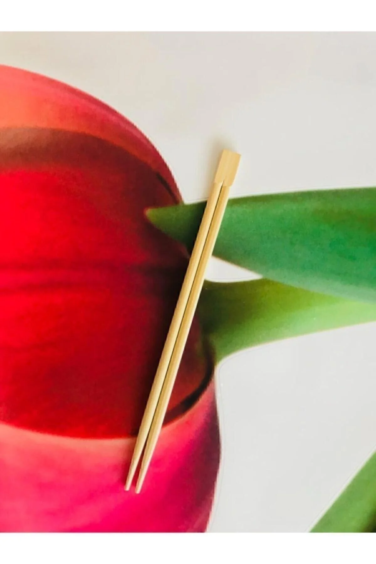 Bamboo Chopsticks 2'li Çin Yemek Çubuğu — Servis Seti (3)