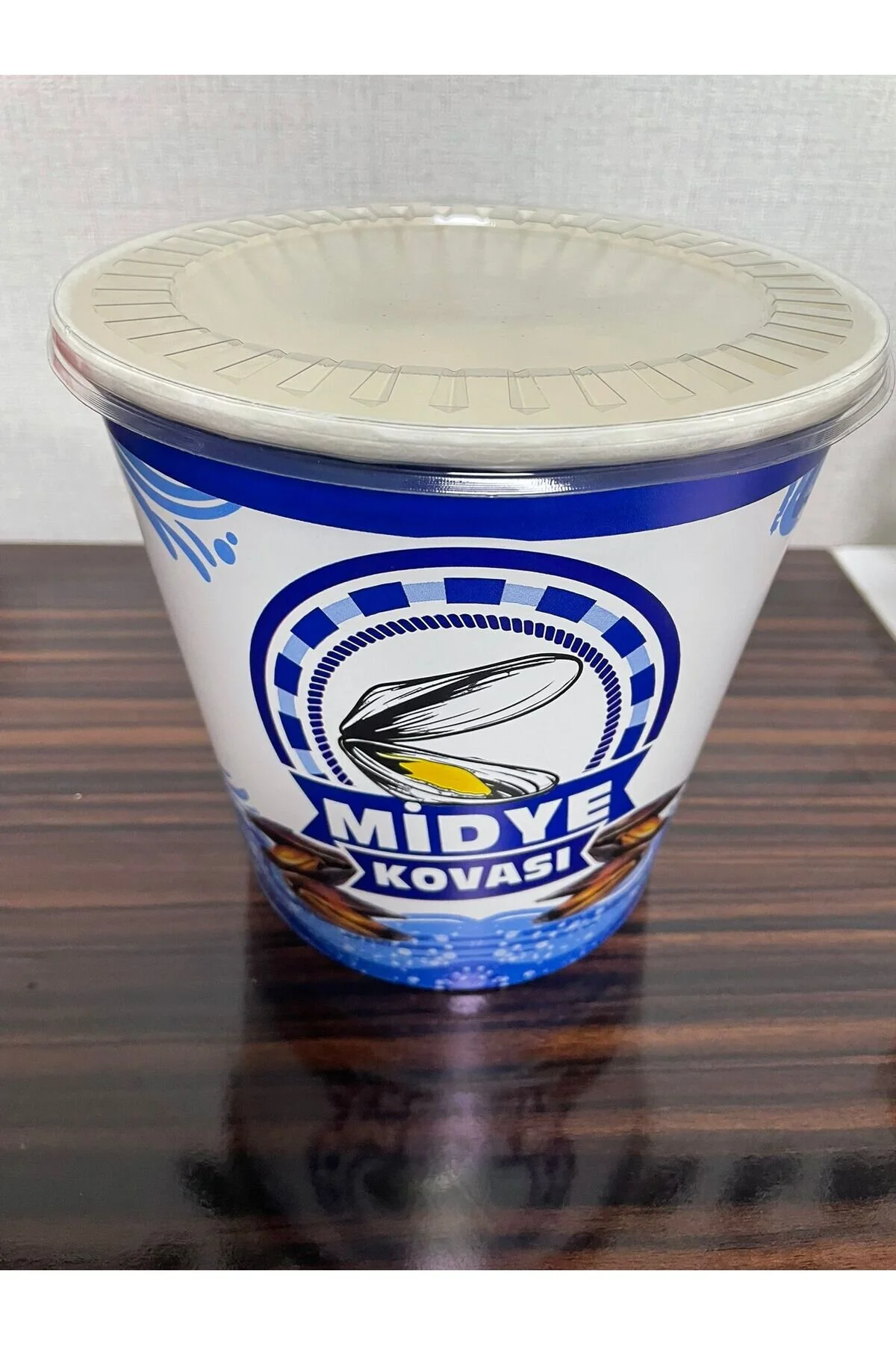 2500 CC 85OZ Mi̇dye Kovasi Kapakli 10 Adet — Yemek Kabı (2)